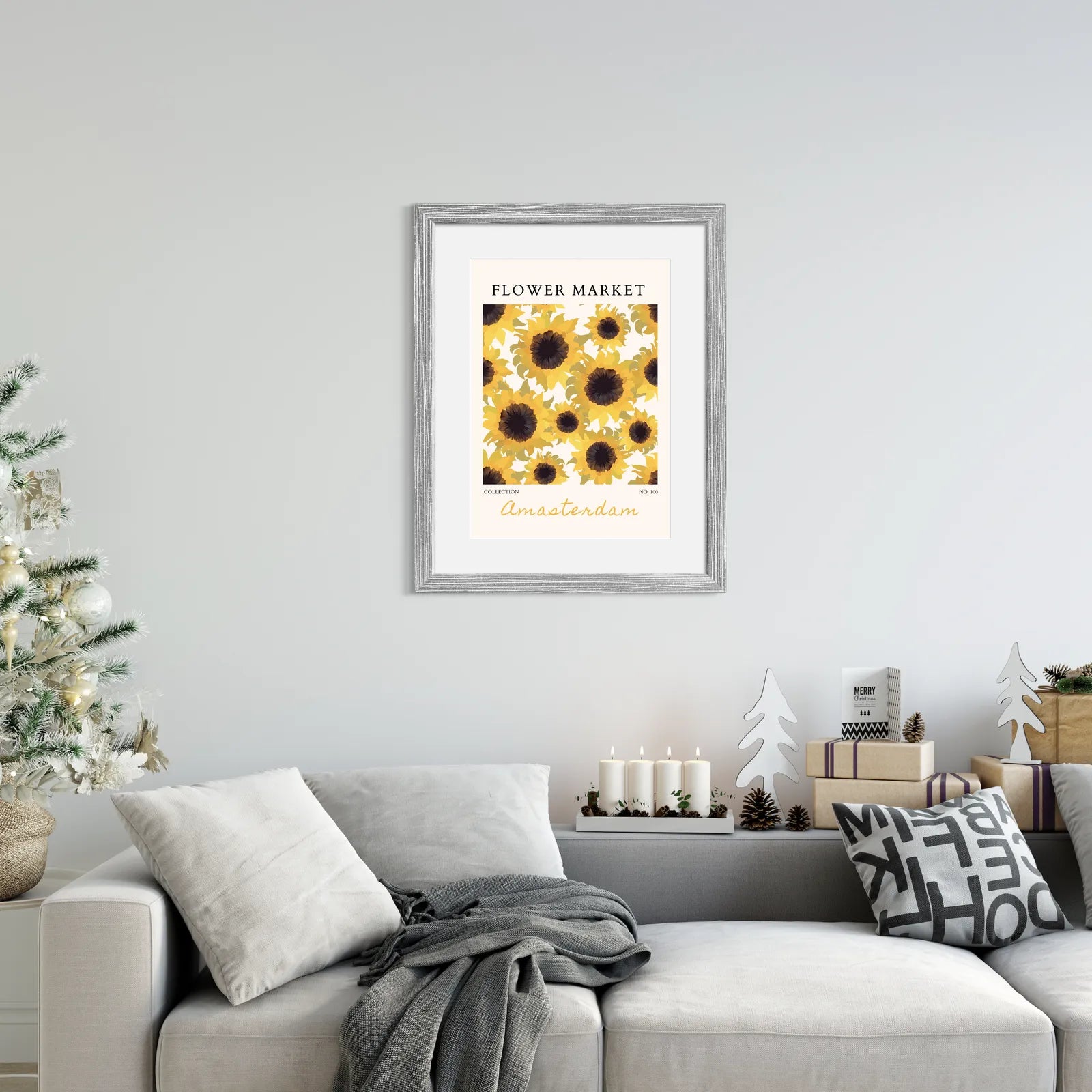 Amsterdam Sun – Graphic Sunflower Art Print in Bright Yellows