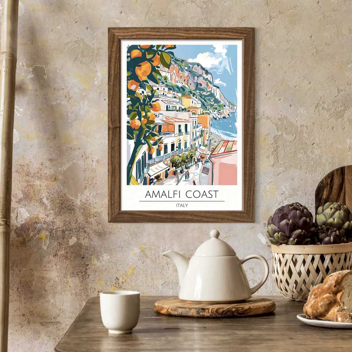 Amalfi Coast Art Print - Scenic View of Italy’s Stunning Seaside Towns