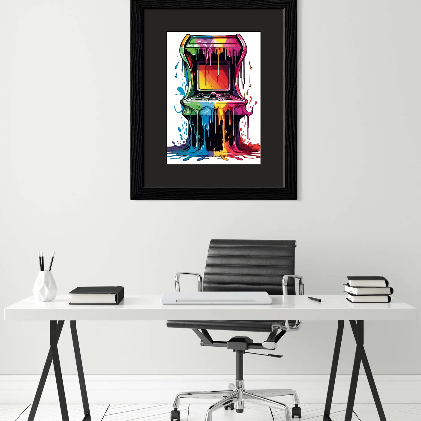 Funky Paint Splash Arcade Machine Artwork 2