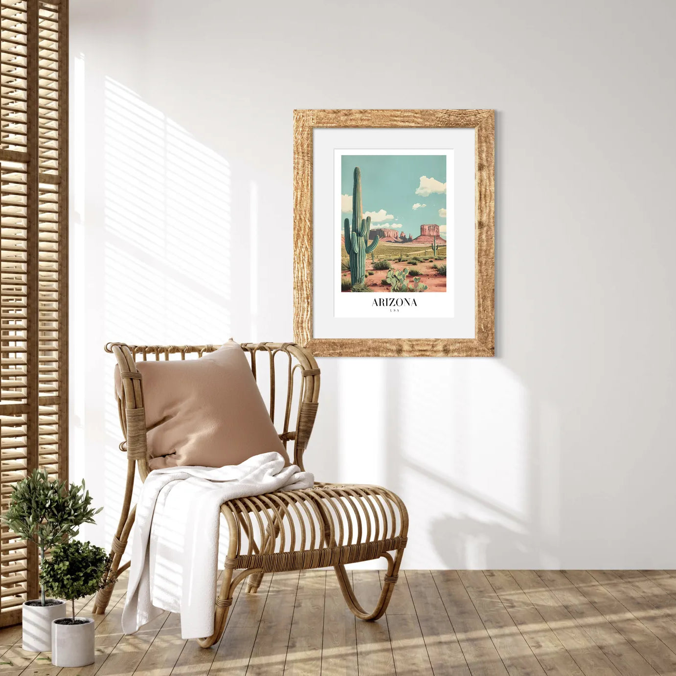 Arizona USA Art Print – Desert Landscape and Monument Valley