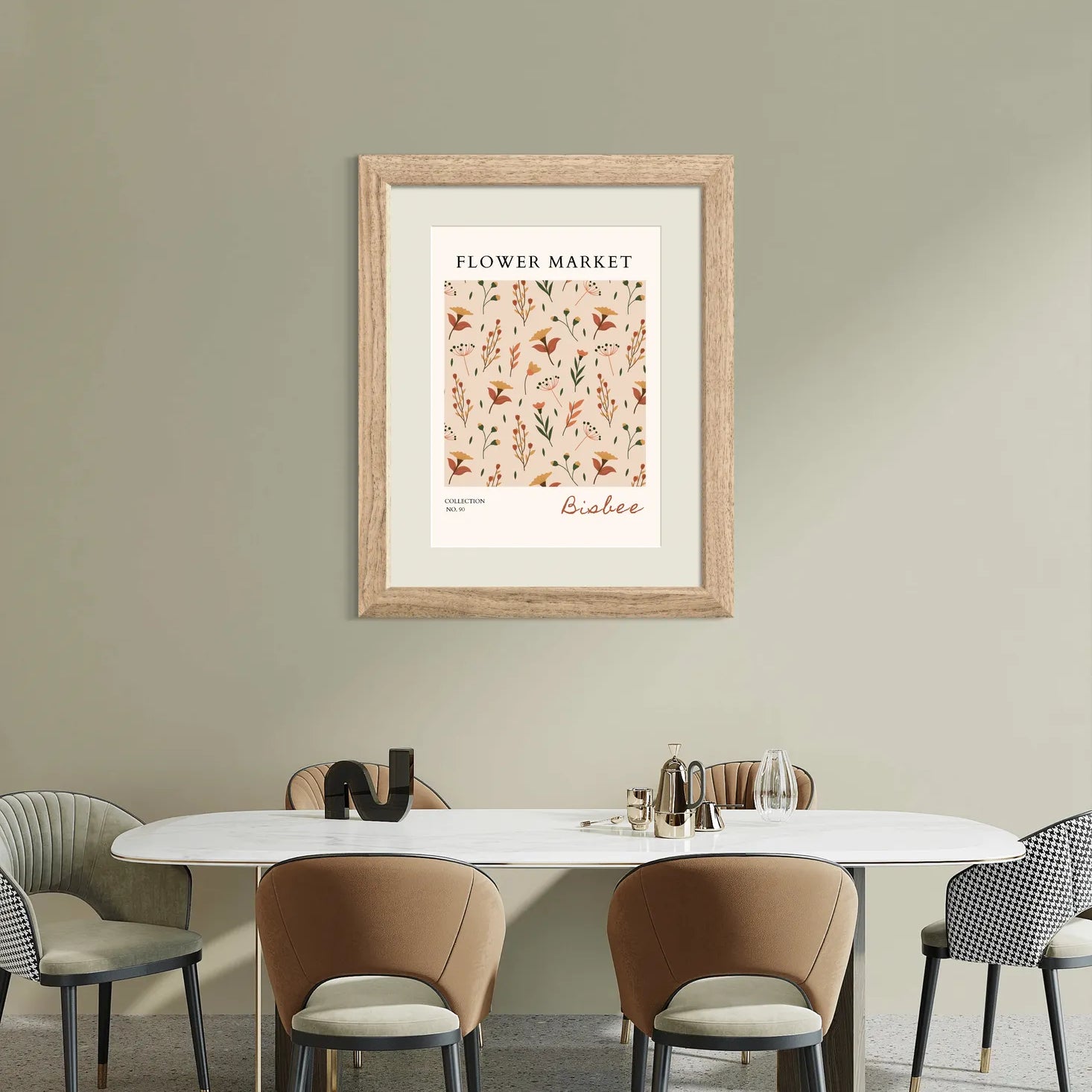 Bisbee Desert Flora – Earthy Wildflower Art in Burnt Tones