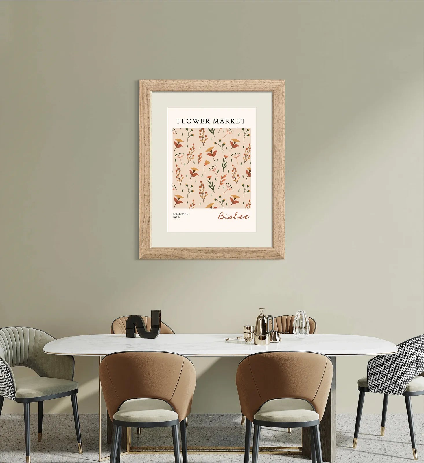 Bisbee Desert Flora – Earthy Wildflower Art in Burnt Tones