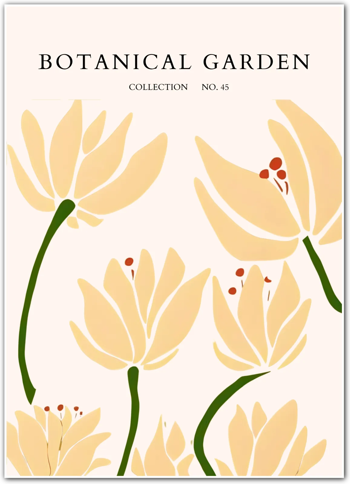 Golden Poppy Dance – Vibrant Botanical Art Print