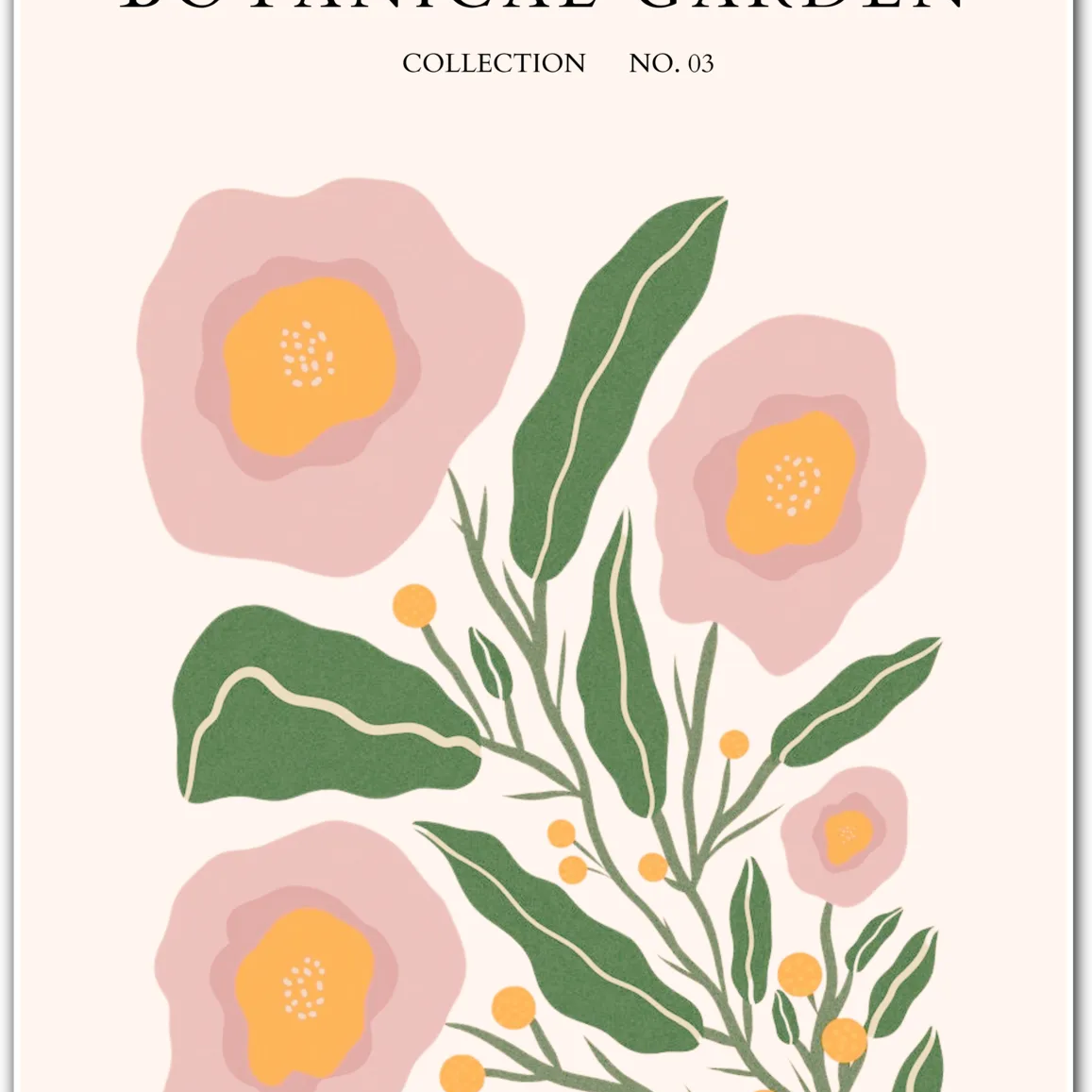 Blush Camellia Garden Art Print