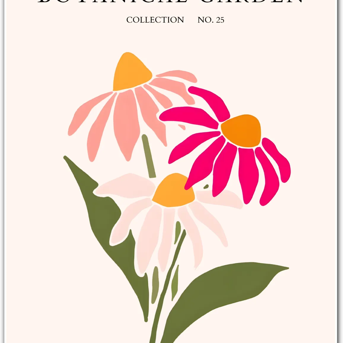 Nordic Bloom Wildflower Art Print