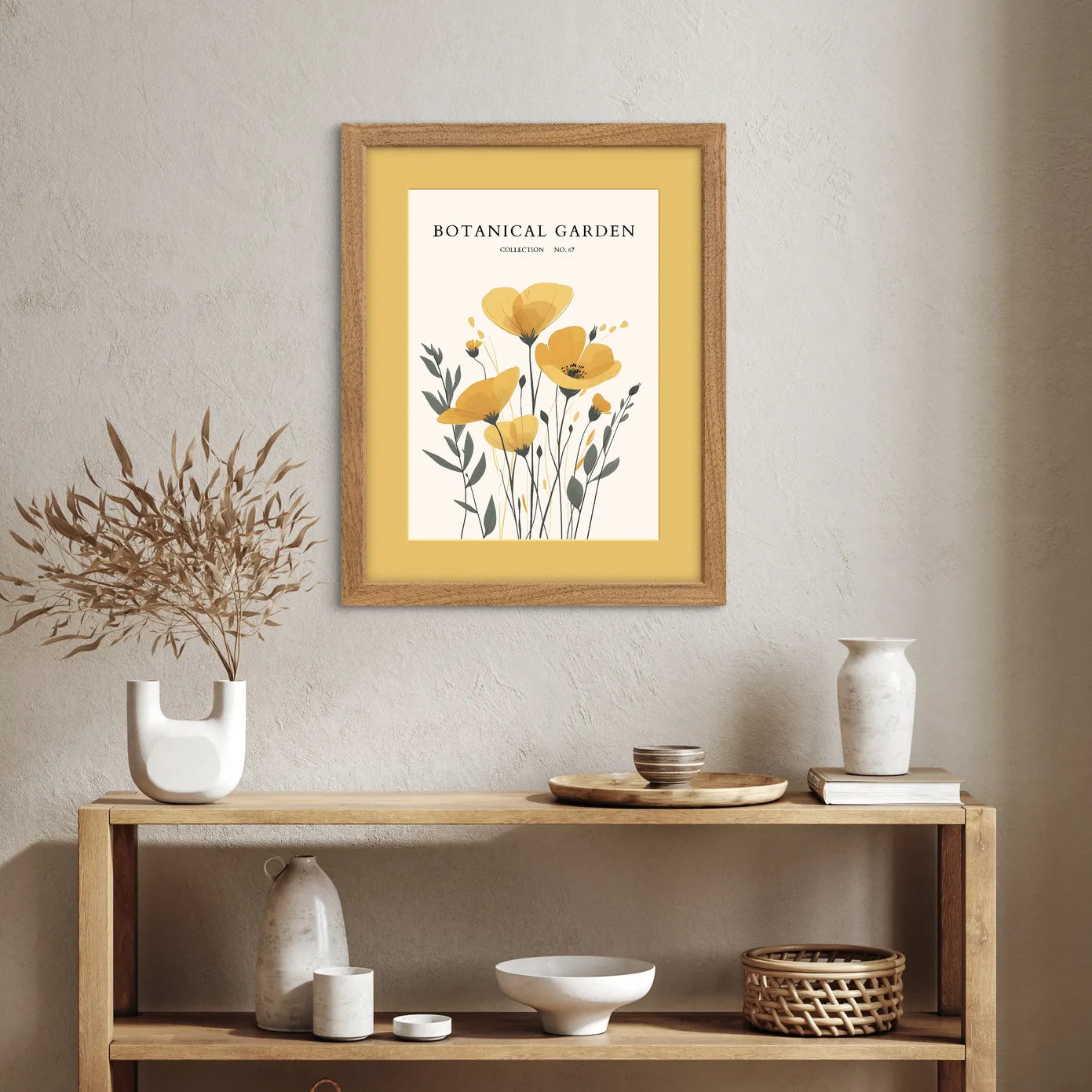 Wild Honey Breeze: Yellow Meadow Bloom Art Print