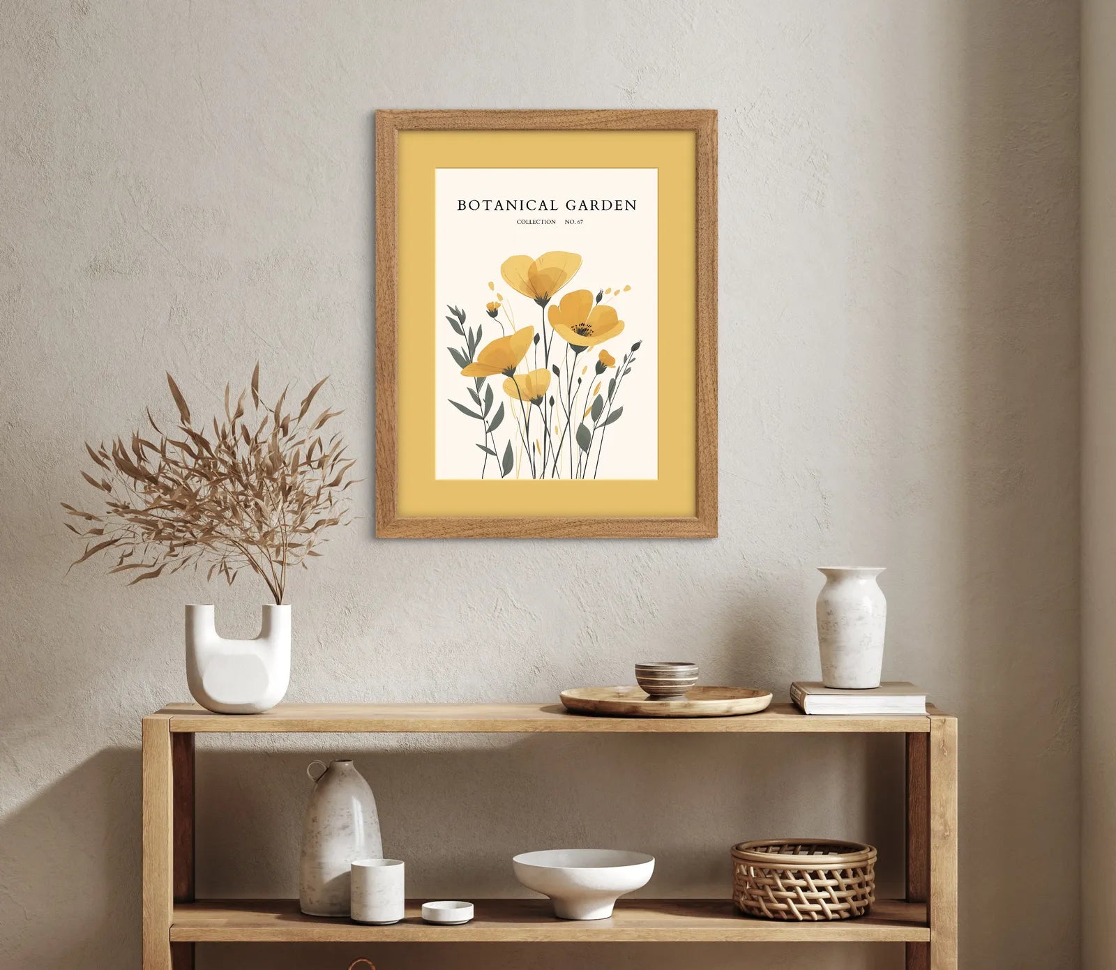 Wild Honey Breeze: Yellow Meadow Bloom Art Print