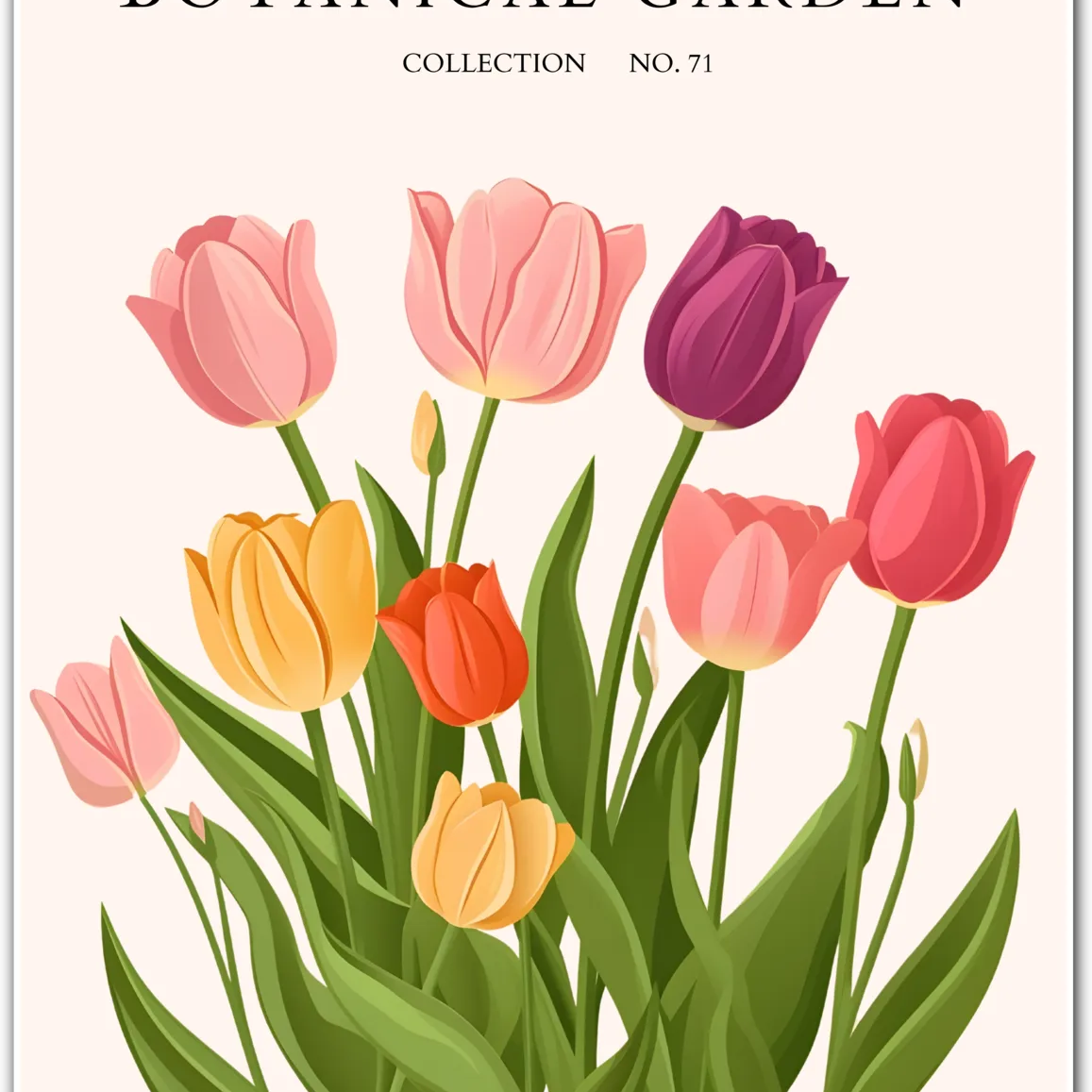 Tulip Parade: Spring Celebration Art Print