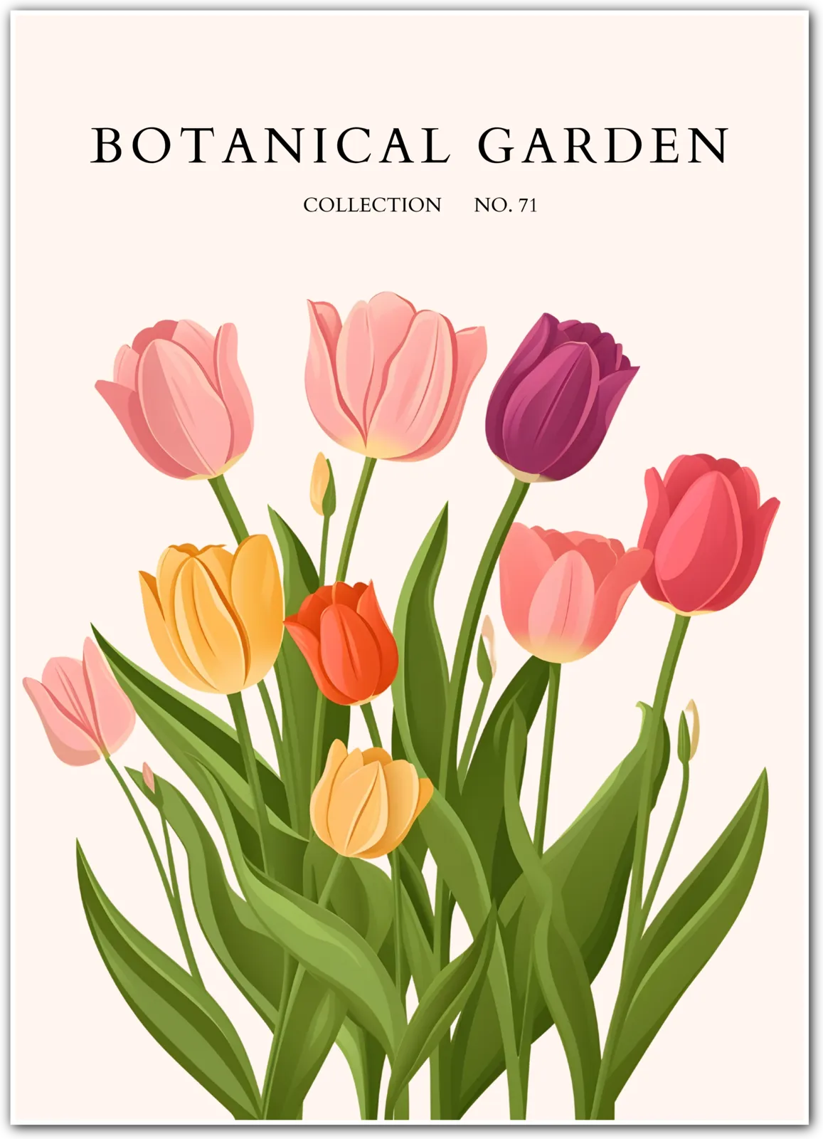 Tulip Parade: Spring Celebration Art Print