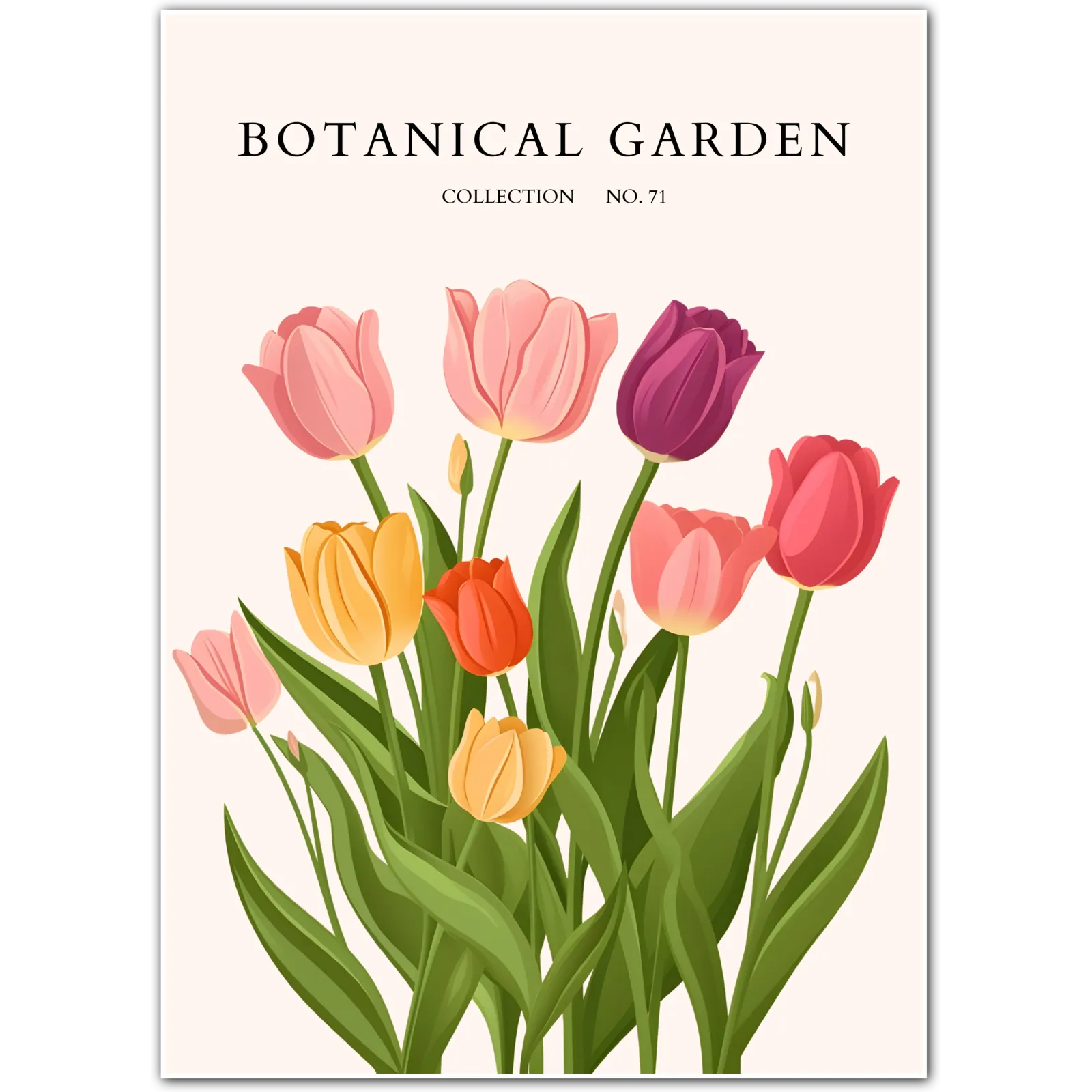 Tulip Parade: Spring Celebration Art Print