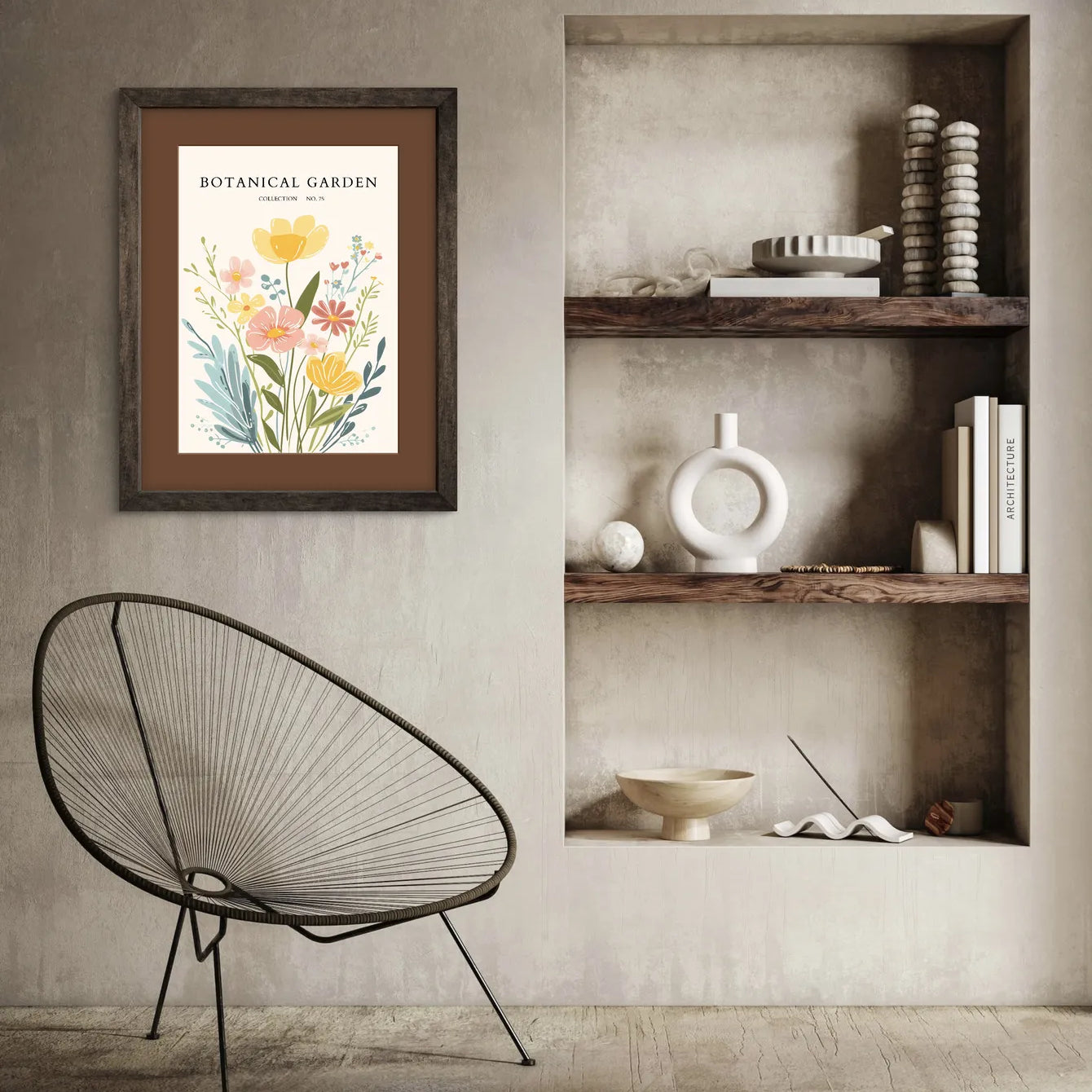 Pink Echinacea – Botanical Coneflower Art Print