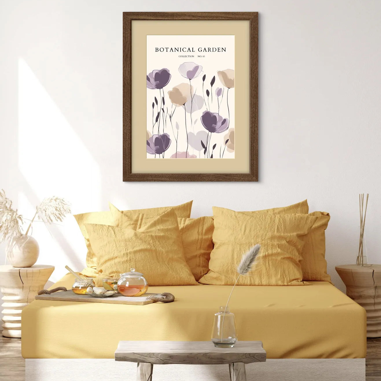 Dusky Petals – Mauve Meadow Bloom Print