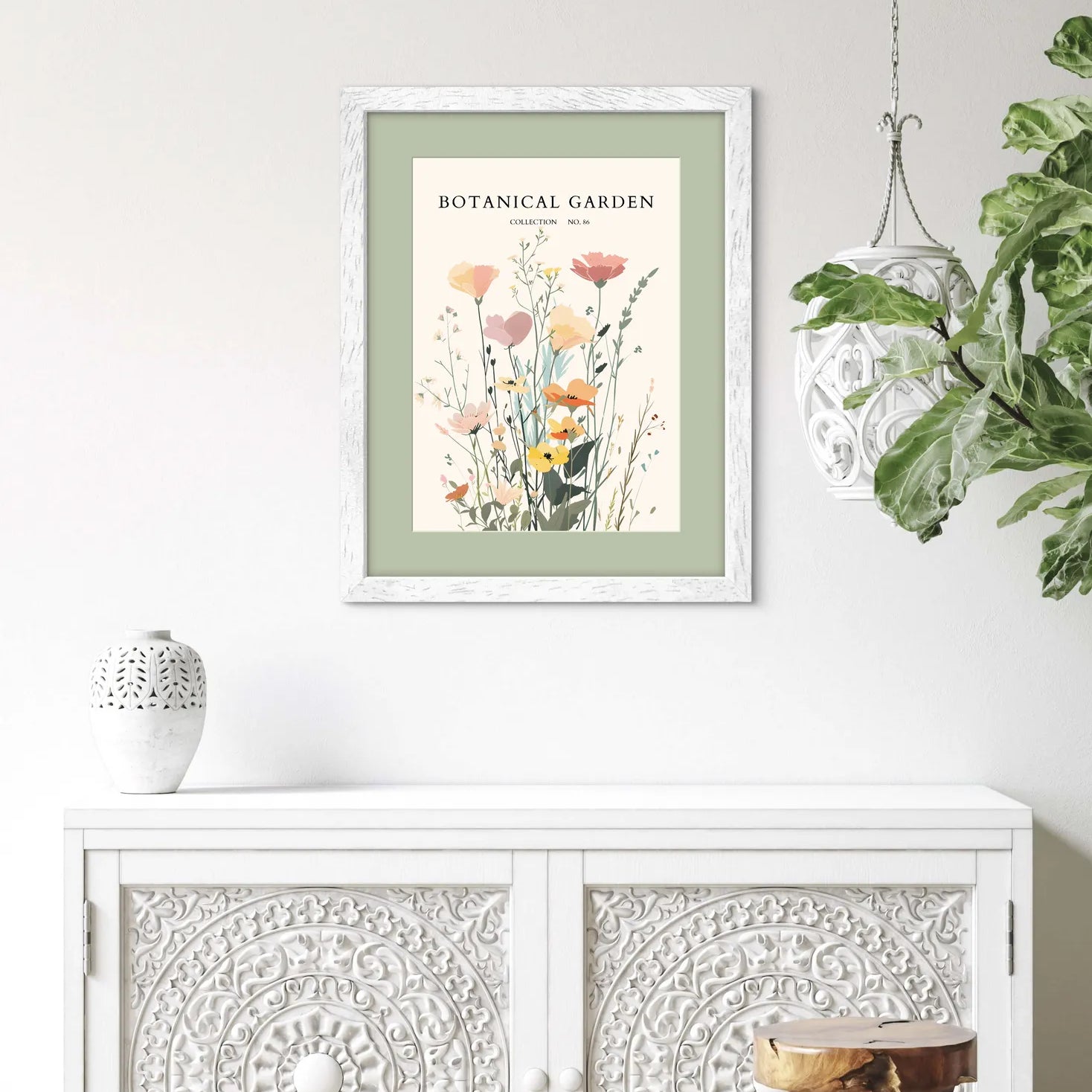 Meadow Breeze – Soft Wildflower Garden Print