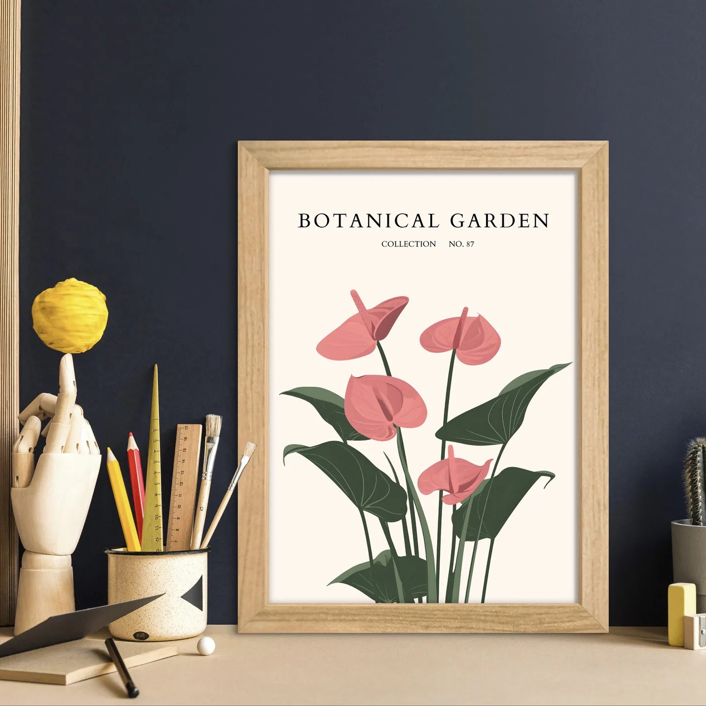 Anthurium Grace – Tropical Blush Flower Print