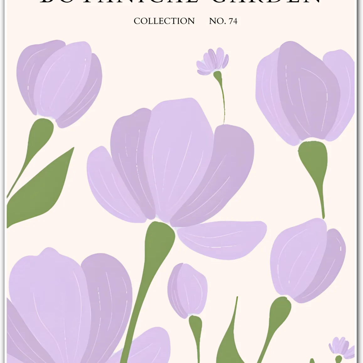 Lavender Drift – Soft Purple Crocus Floral Print