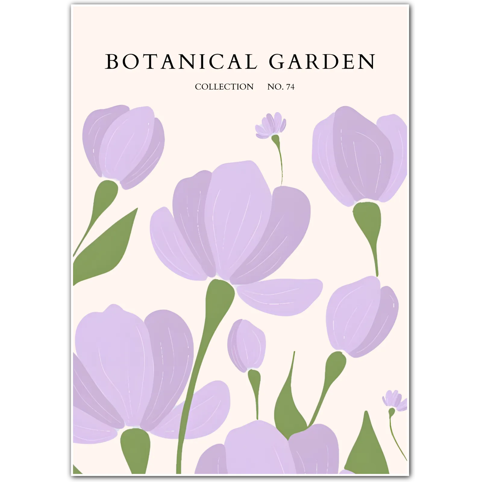 Lavender Drift – Soft Purple Crocus Floral Print