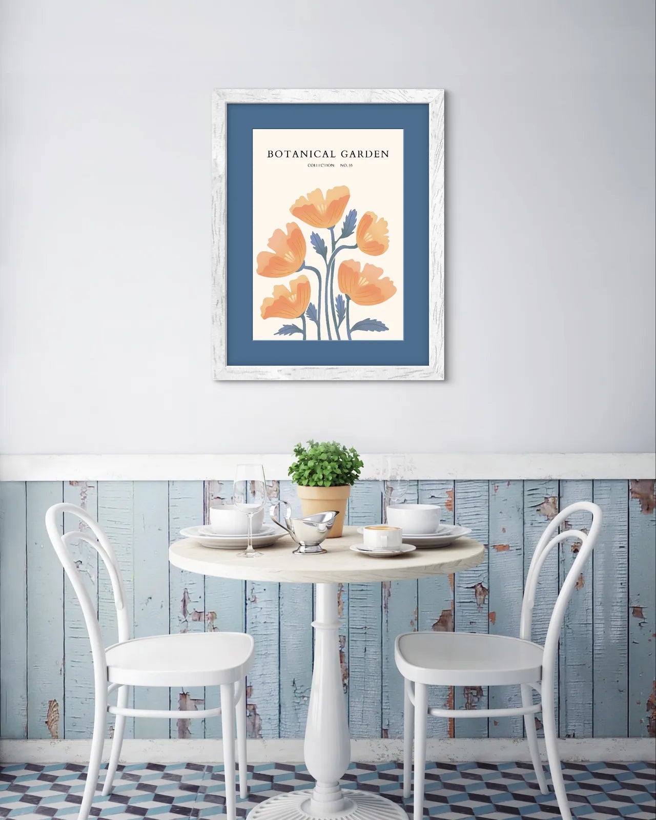 Golden Poppies Botanical Wall Print