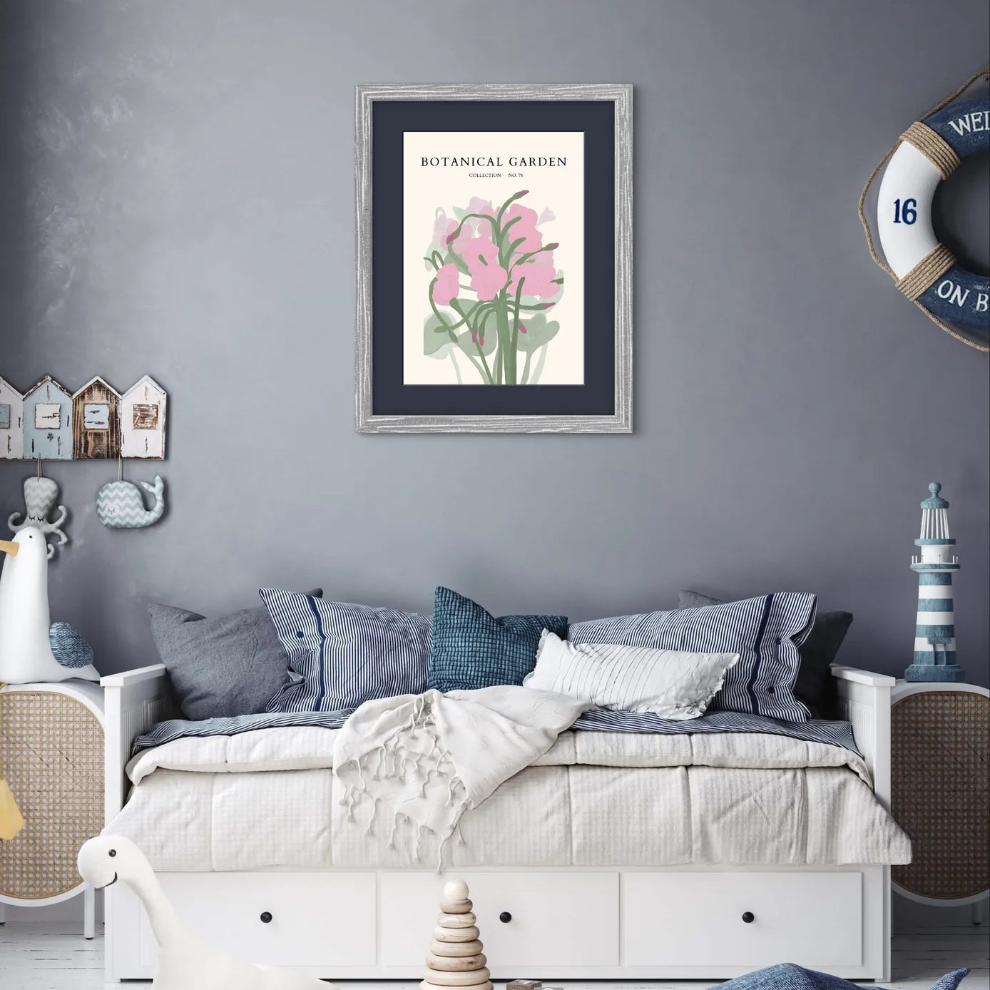 Blush Snapdragon Bloom – Soft Painterly Botanical Art