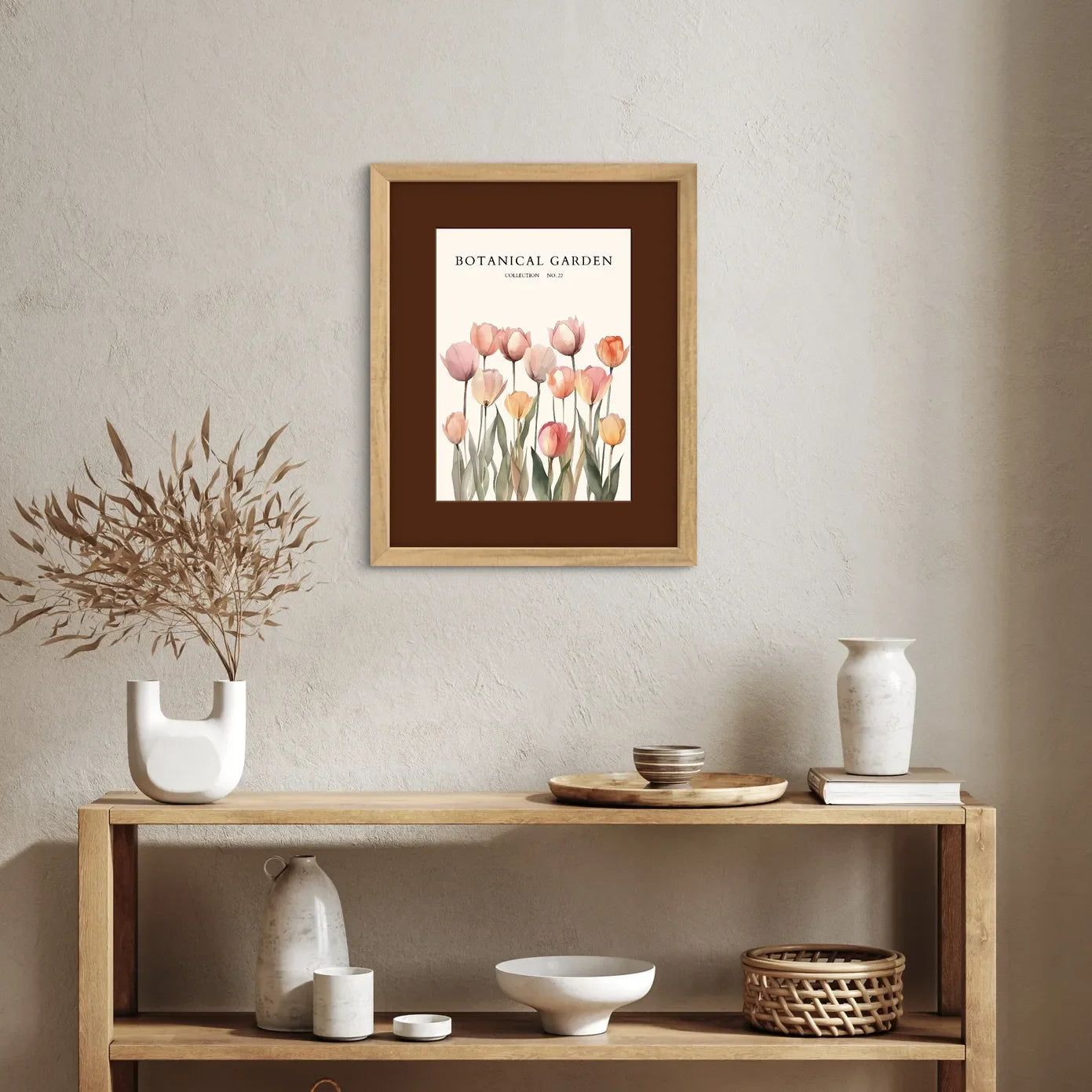 Pastel Tulip Harmony Botanical Print