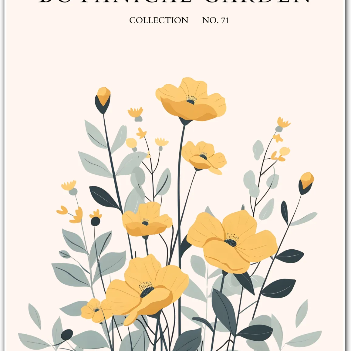 Golden Buttercup Meadow – Delicate Wildflower Art