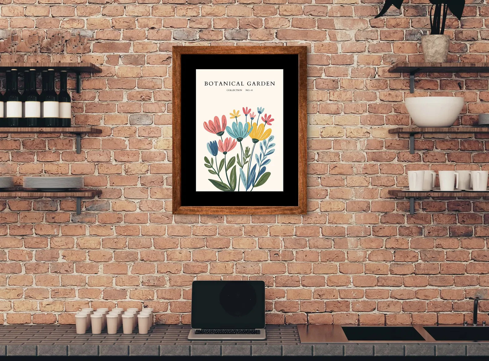 Modern Daisy Garden Floral Poster