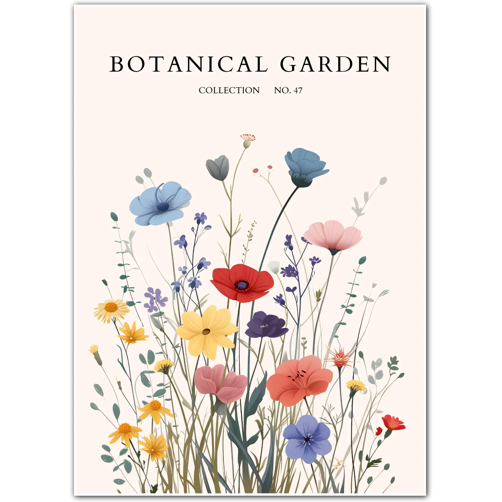 Watercolour Tulip Elegance Botanical Print