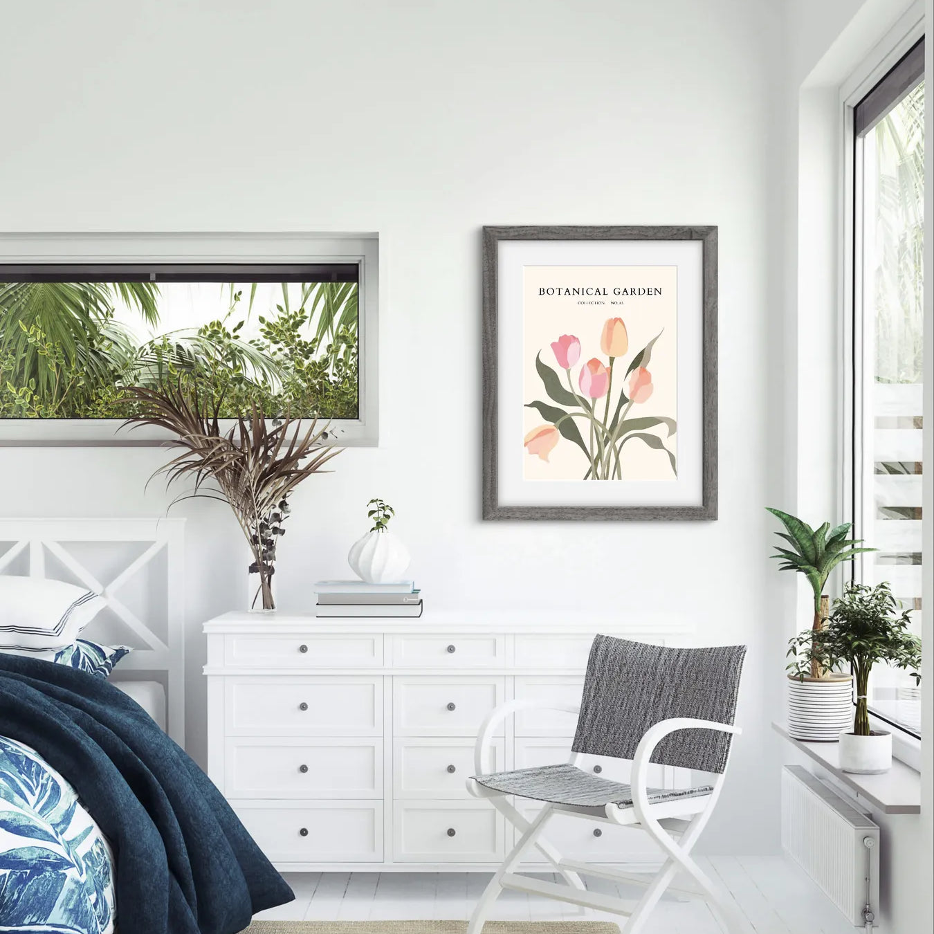 Sunwashed Tulips – Textured Spring Floral Print