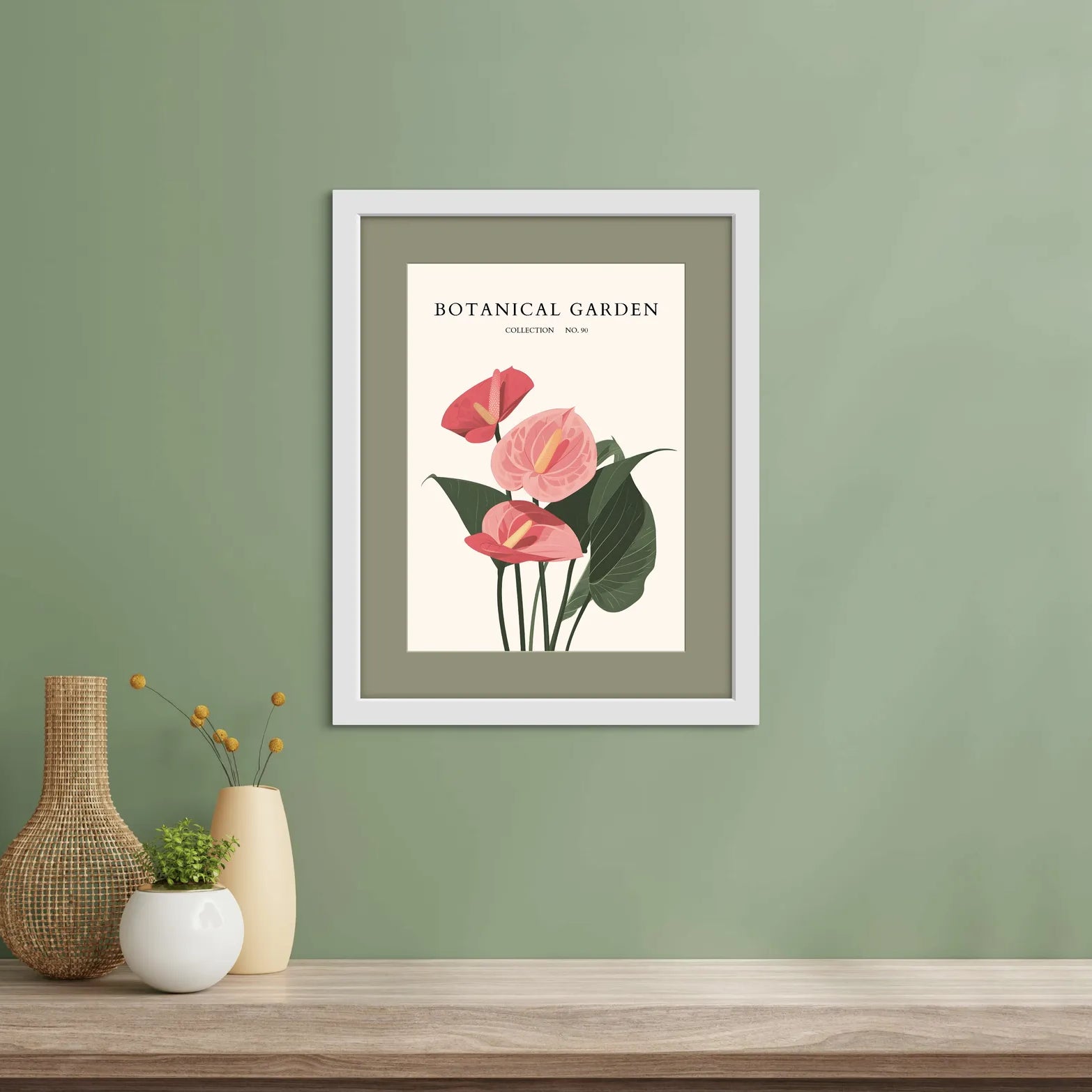 Hot Pink Daisy Botanical Art Print – Vibrant Joyful Wildflower Display