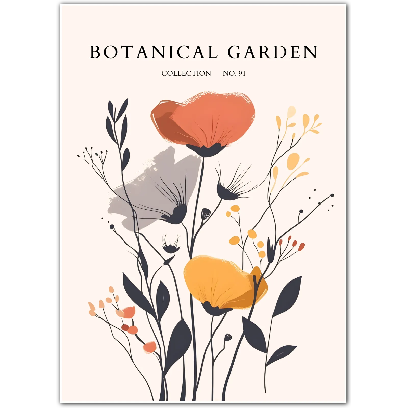 Tropical Anthurium Trio Botanical Art Print – Pink & Red Exotic Flowers