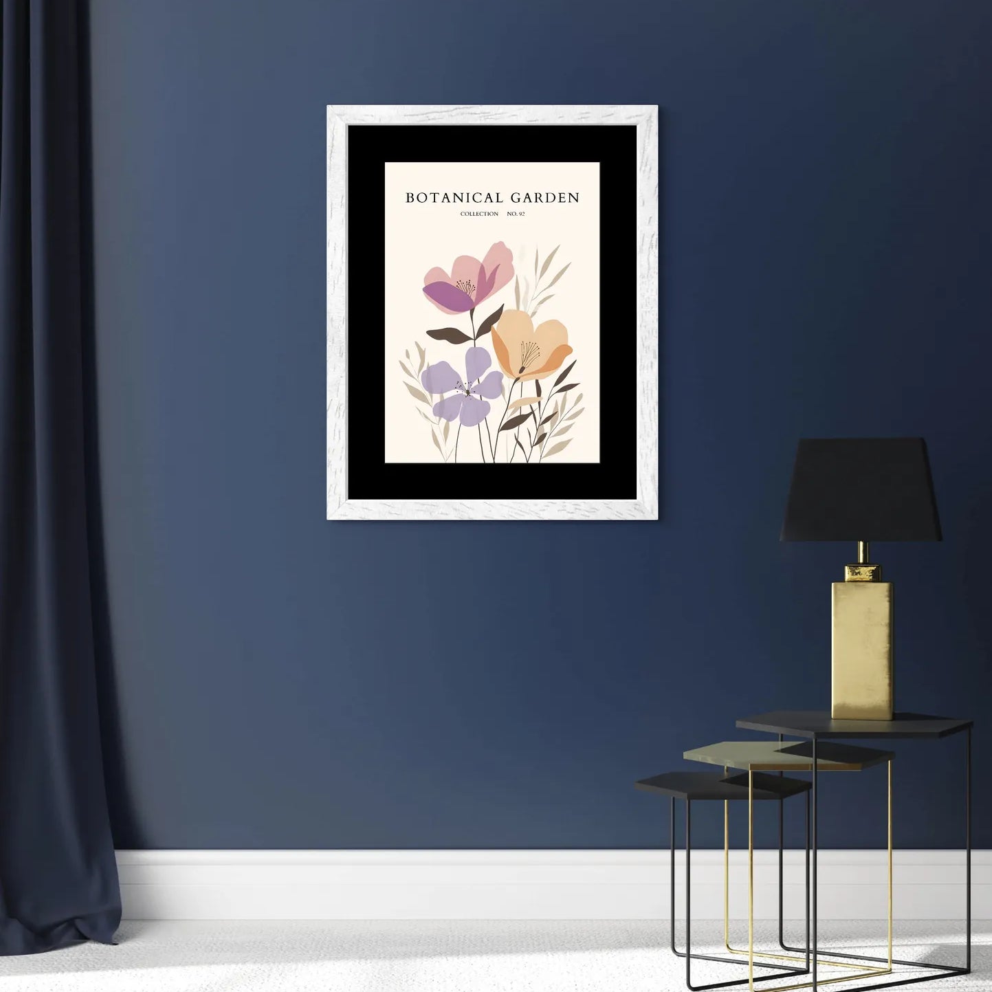 Expressive Wild Poppies Art Print – Artistic Floral Ink Style