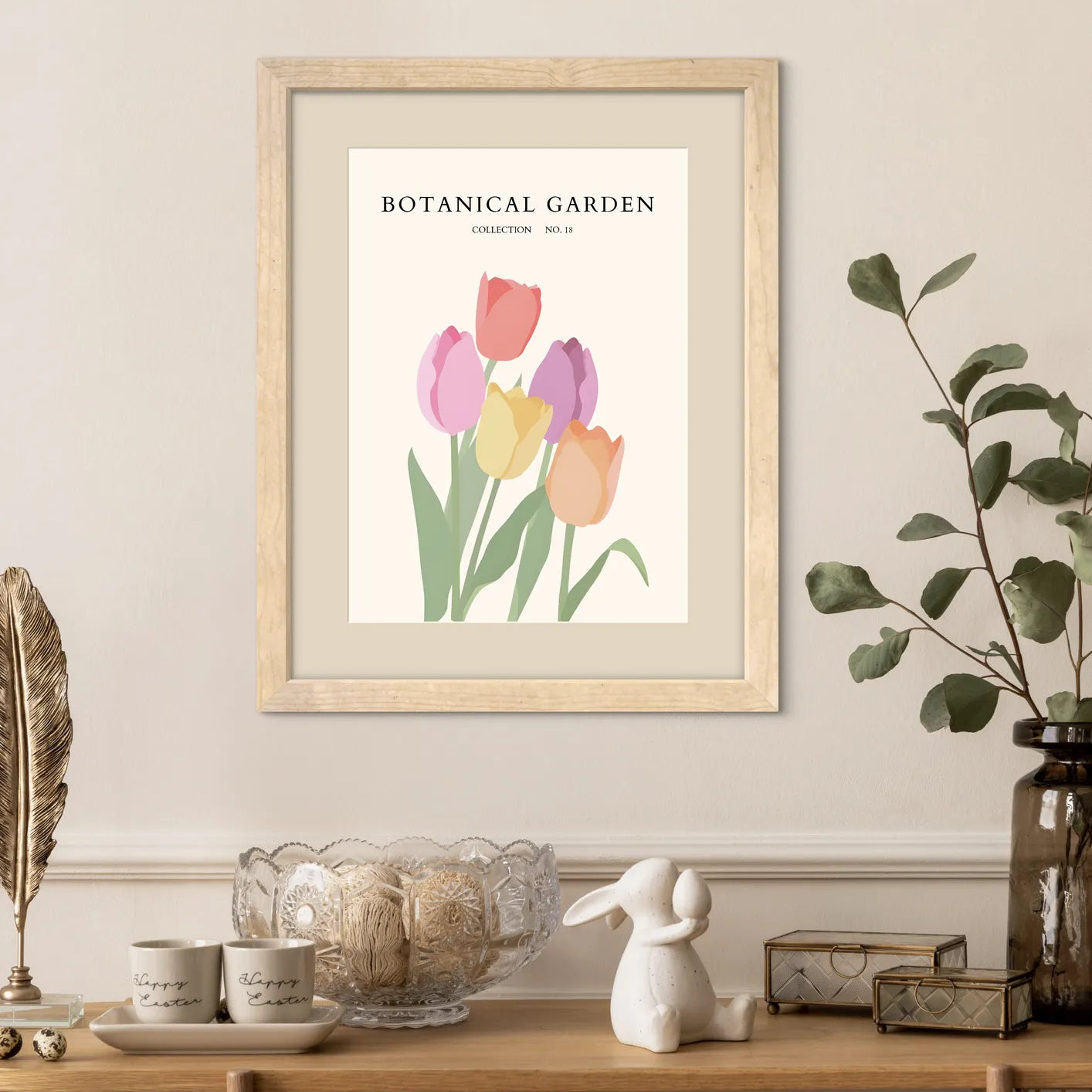 Hibiscus Haze – Abstract Blue Flower Print