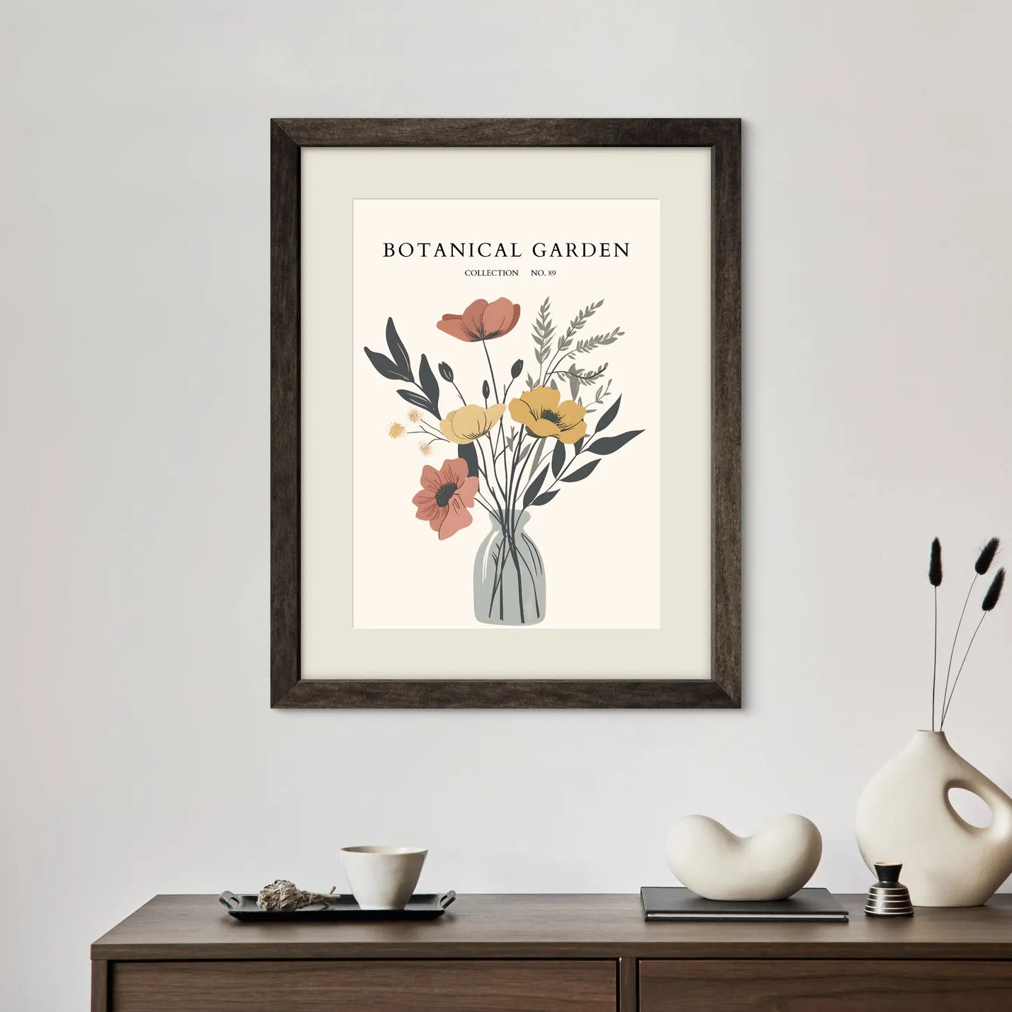 Poised Poppies in Still Life – Bold Botanical Elegance