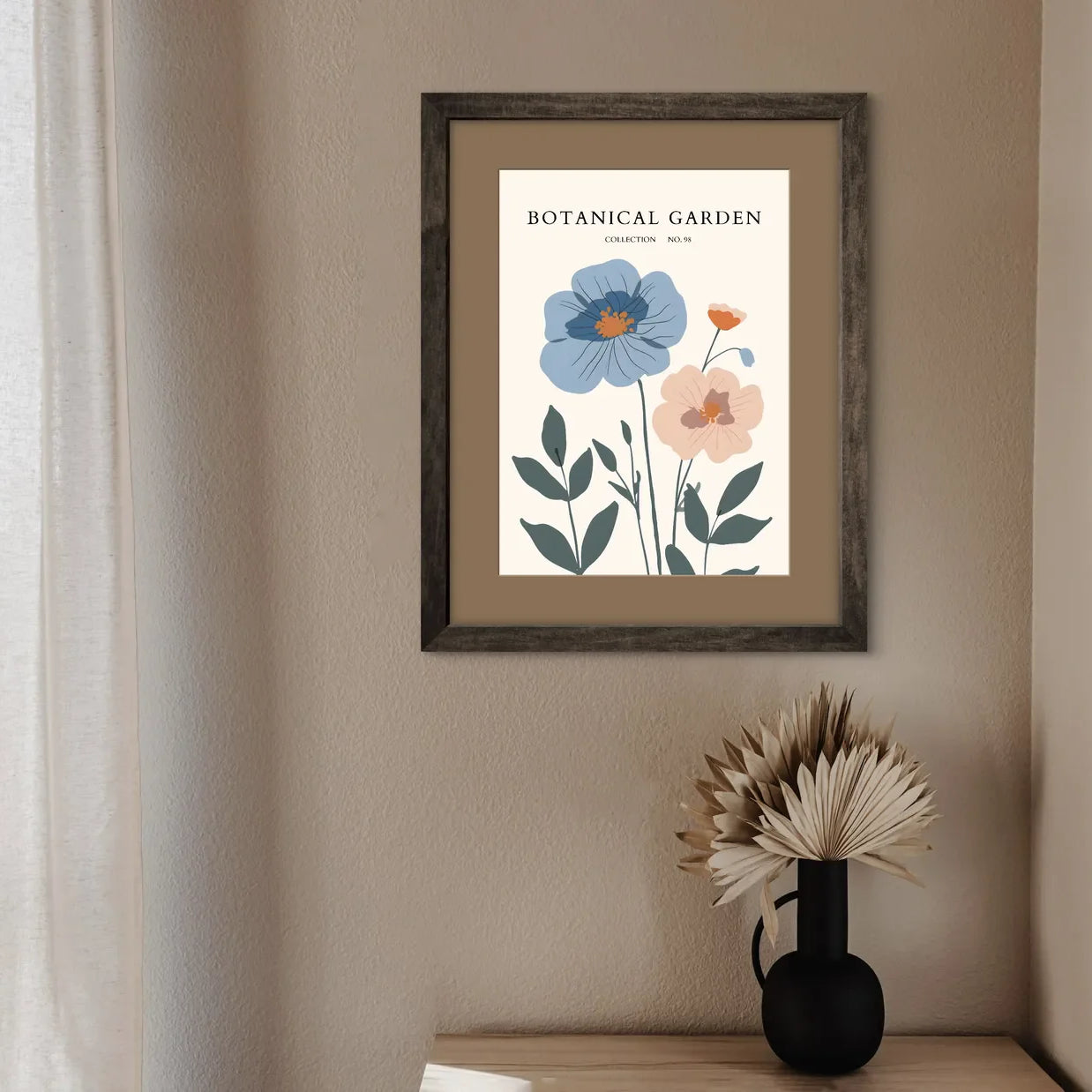 Contrast in Bloom – Bold Garden Flower Art Print
