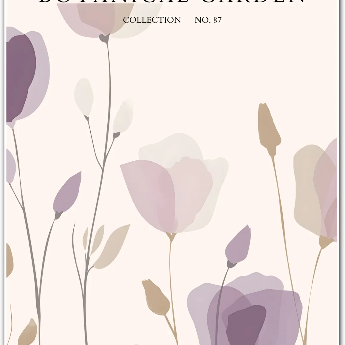 Dusky Petal Drift – Soft Mauve Bloom Art Print