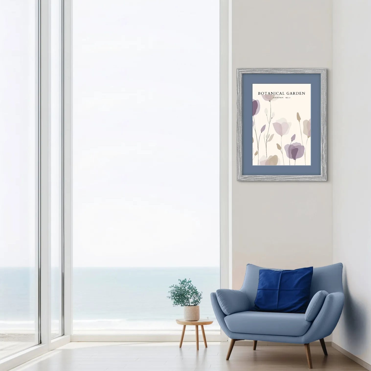 Dusky Petal Drift – Soft Mauve Bloom Art Print