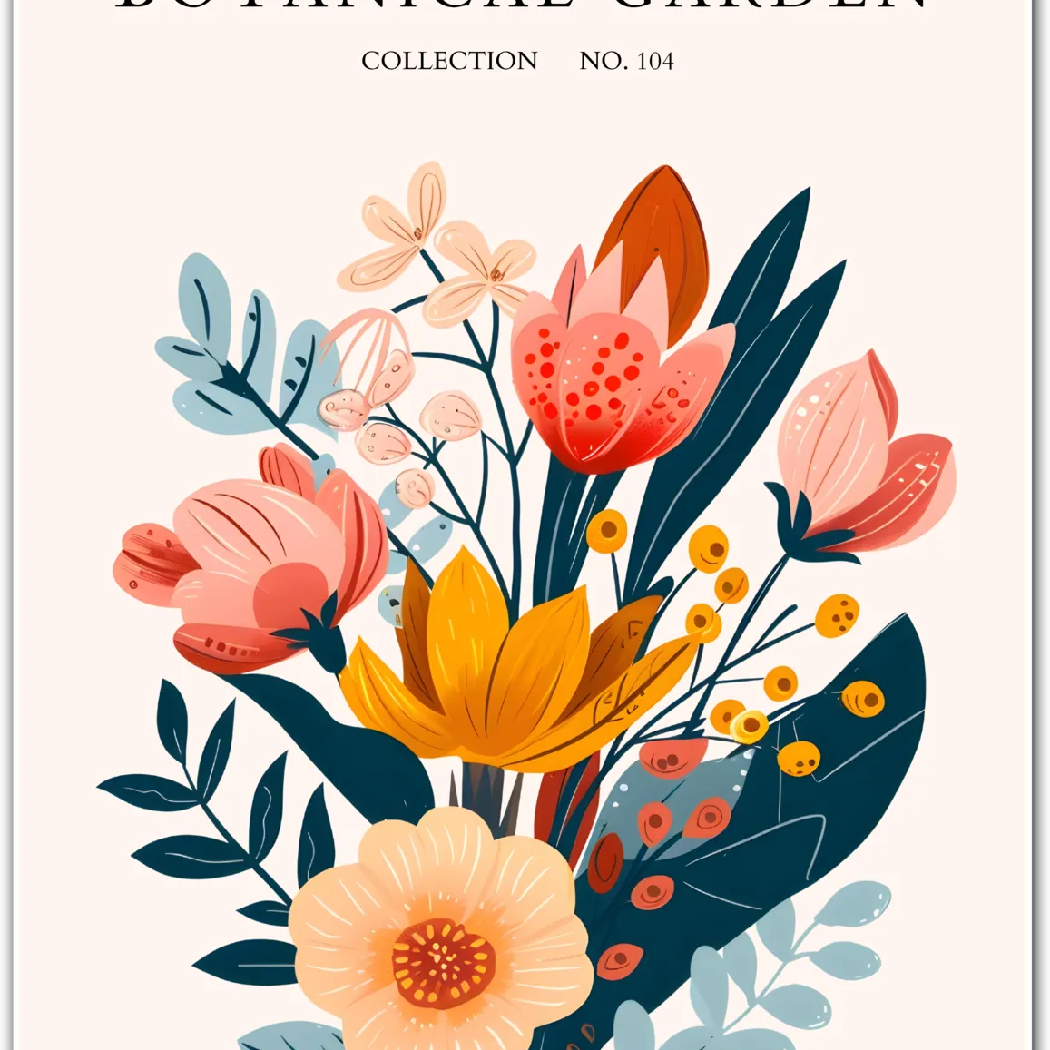 Tropical Bloom Bunch Art Print