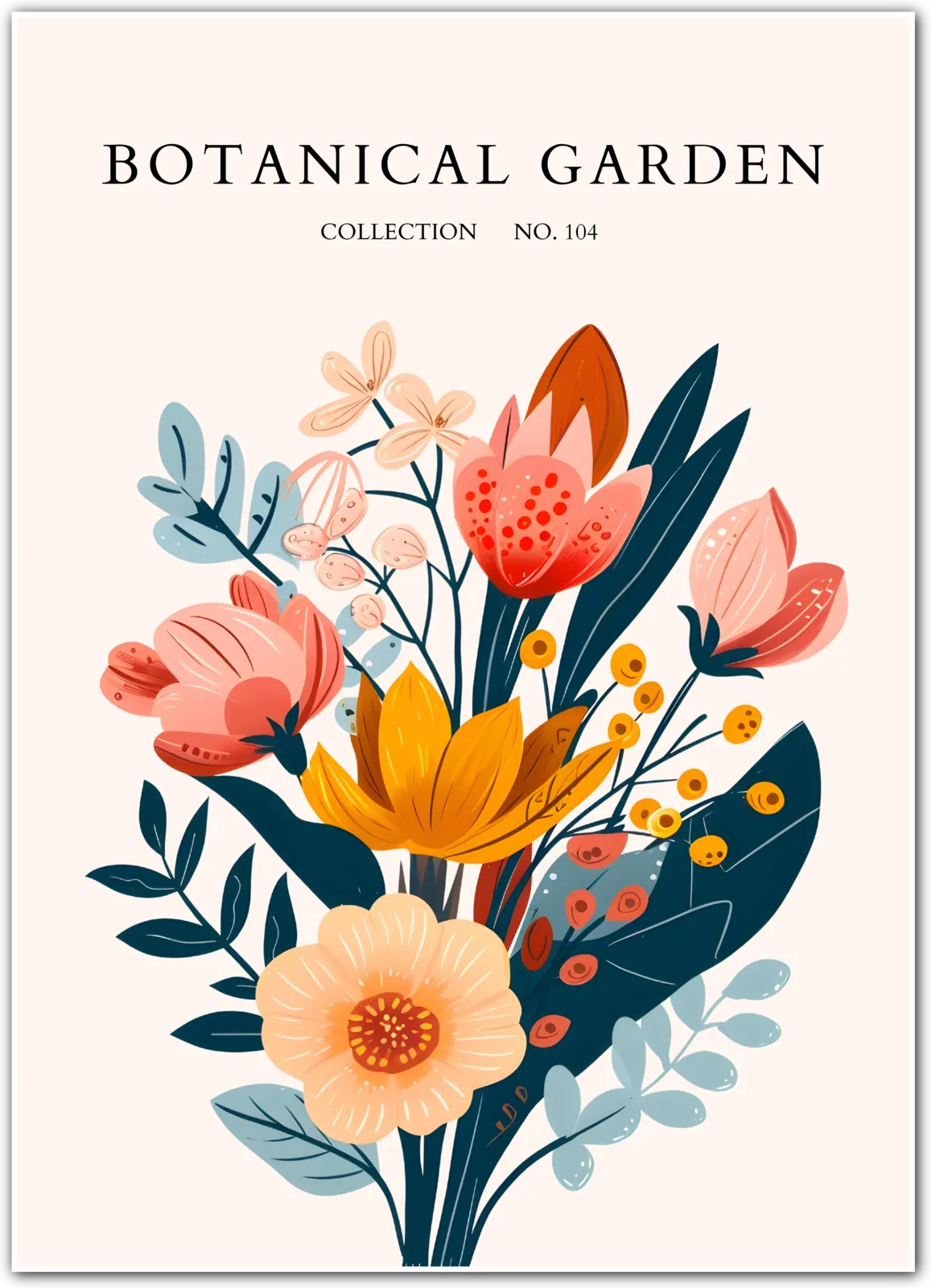 Tropical Bloom Bunch Art Print