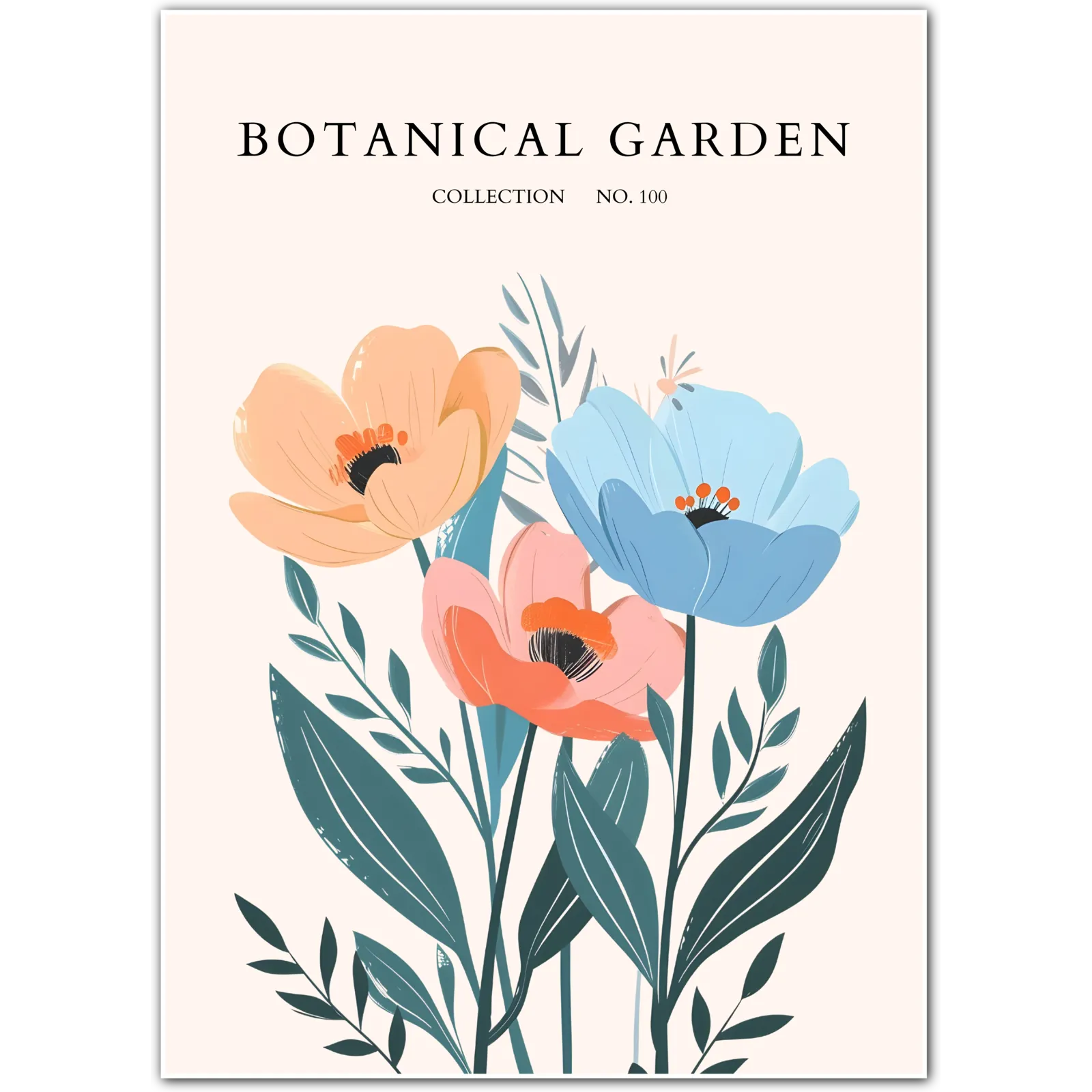 Spring Trio Coneflower Art Print