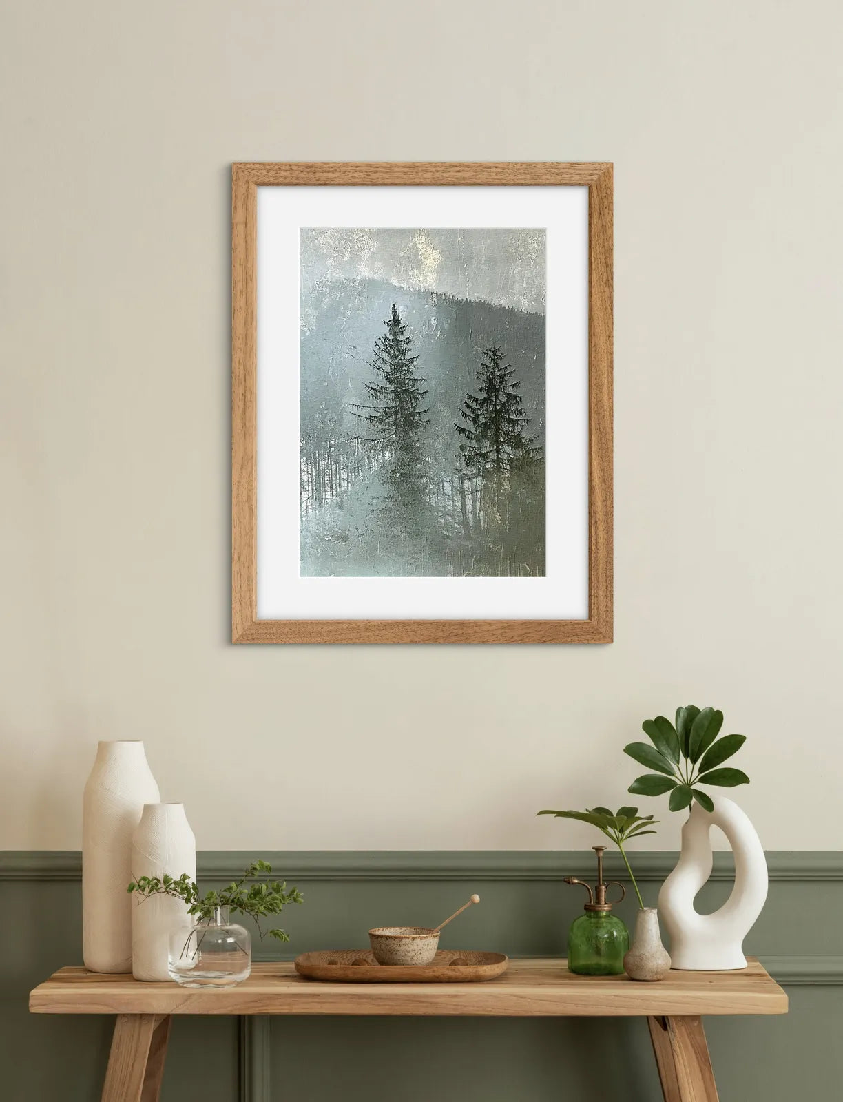 Twilight Pines – Atmospheric Forest Depths Wall Art