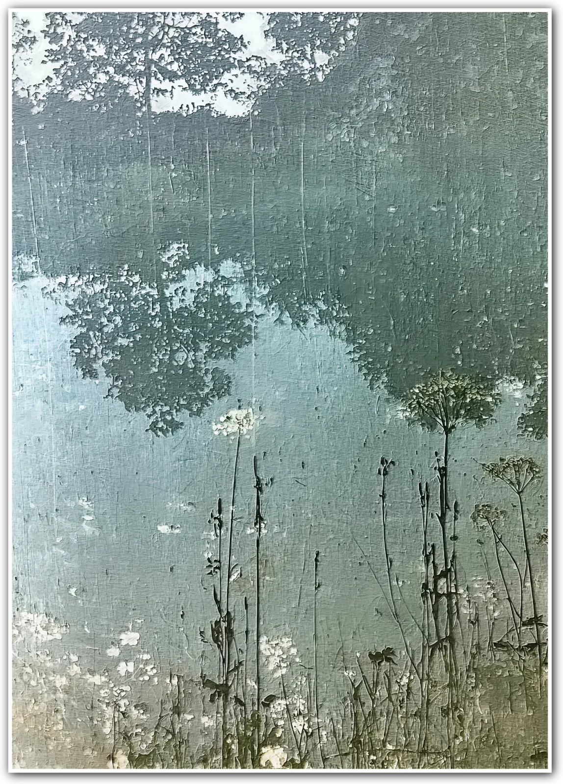 Meadow's Edge – Wildflower Lake Botanical Scene