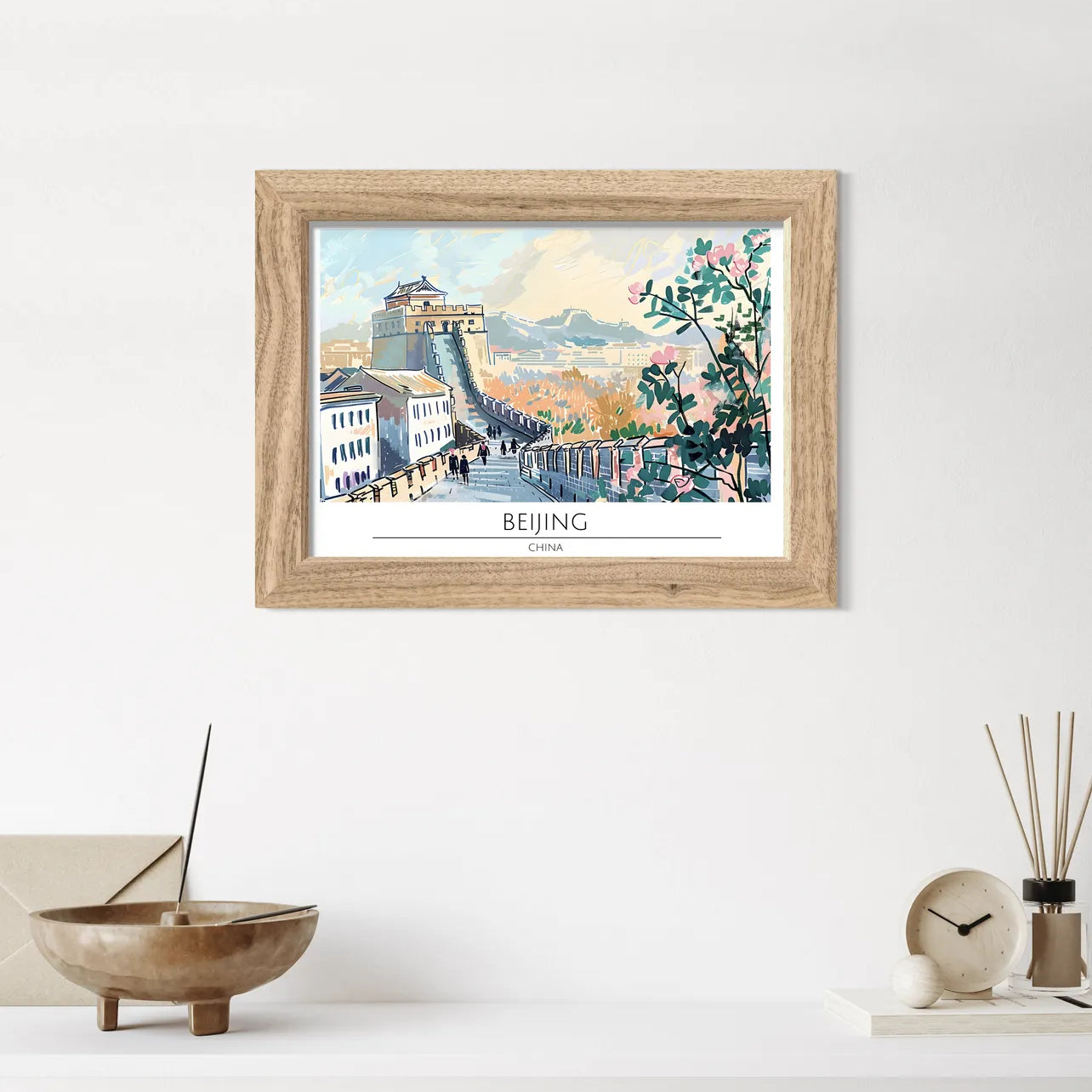 Vibrant Beijing - Great Wall of China Art Print