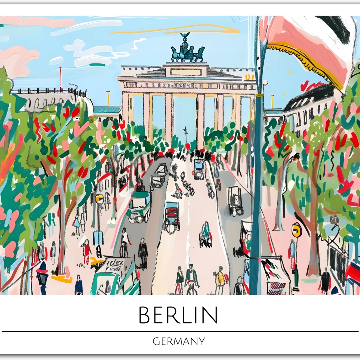 Iconic Brandenburg Gate - Berlin Cityscape Art Print