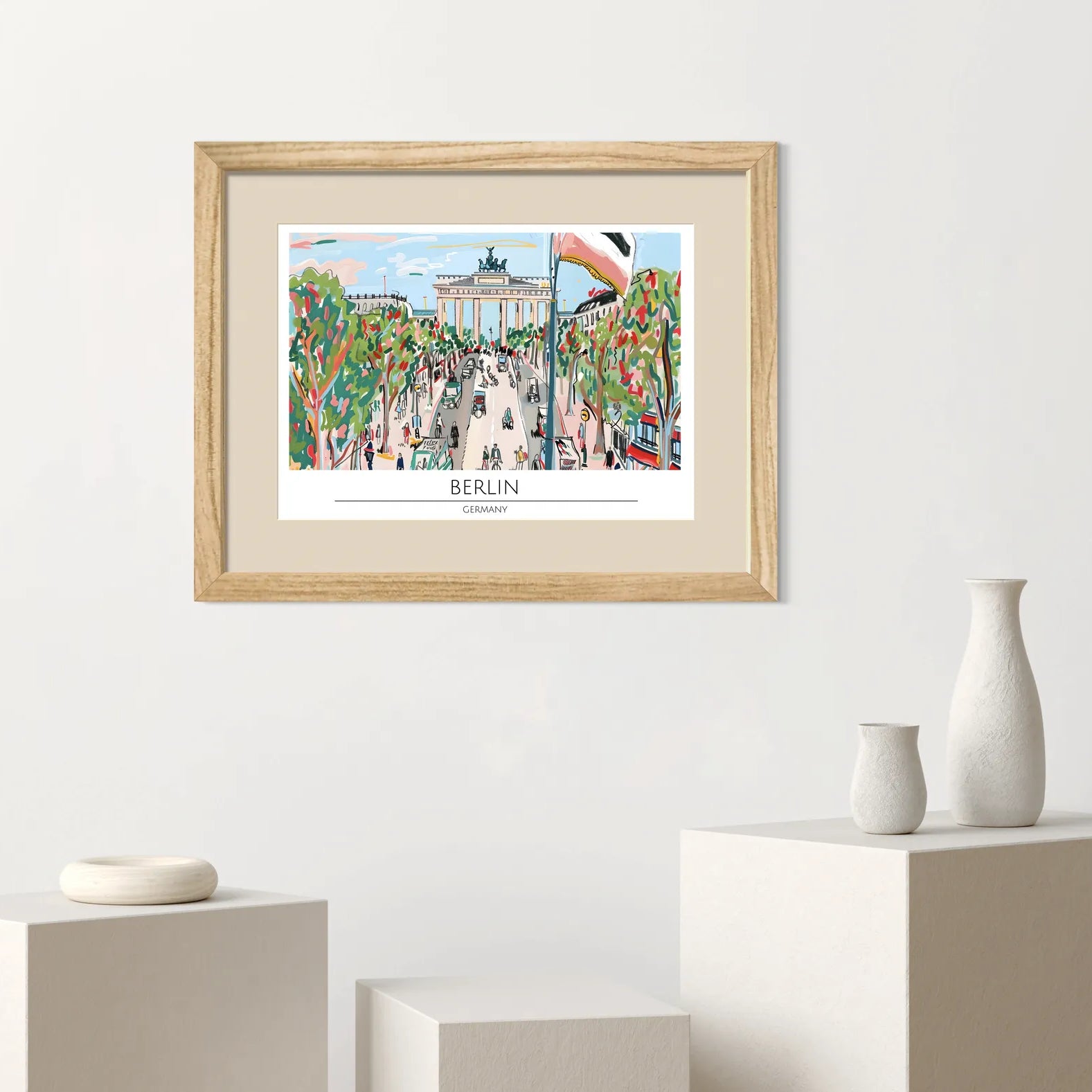 Iconic Brandenburg Gate - Berlin Cityscape Art Print