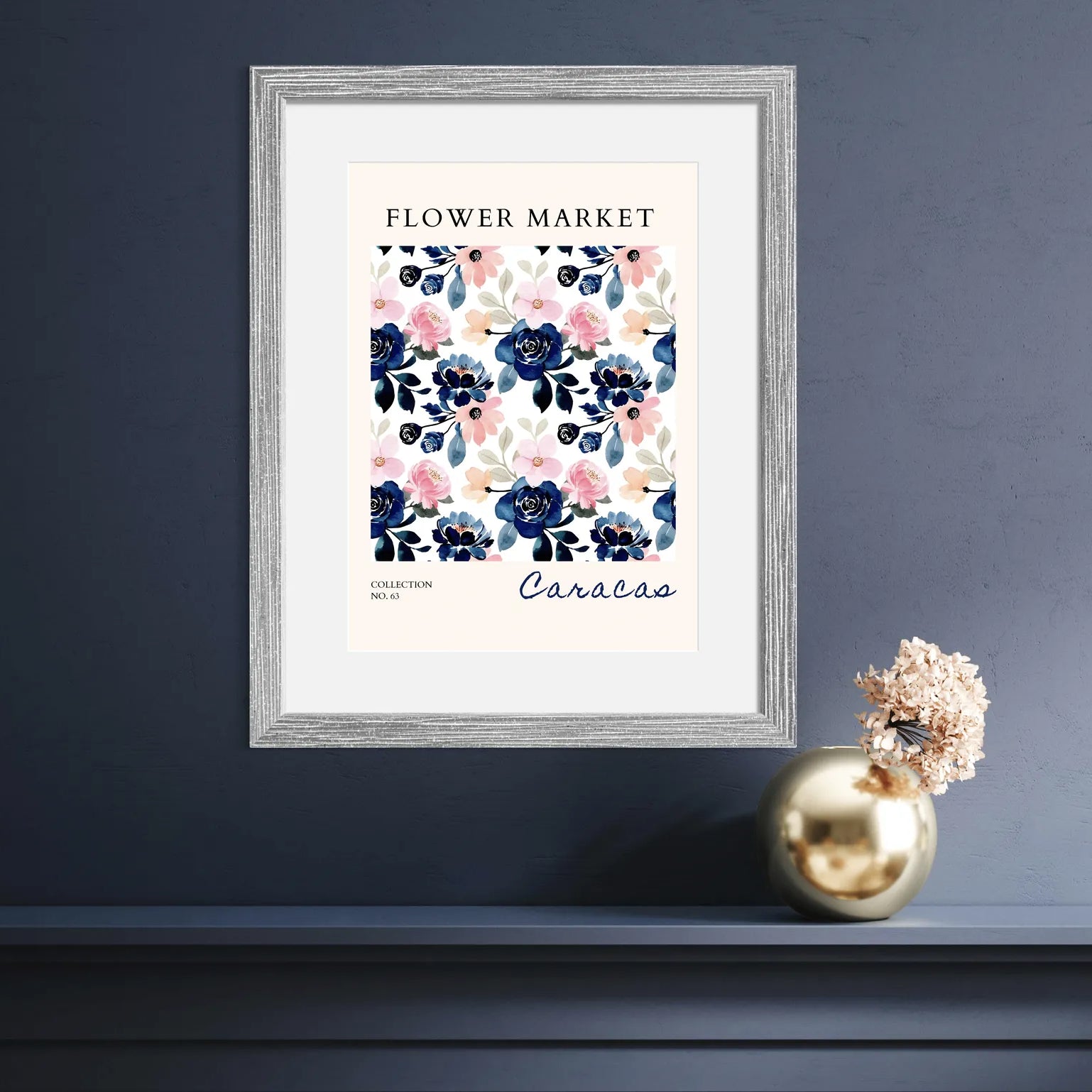 Caracas Autumn Leaves Art Print – Bold Botanical Display in Fiery Hues