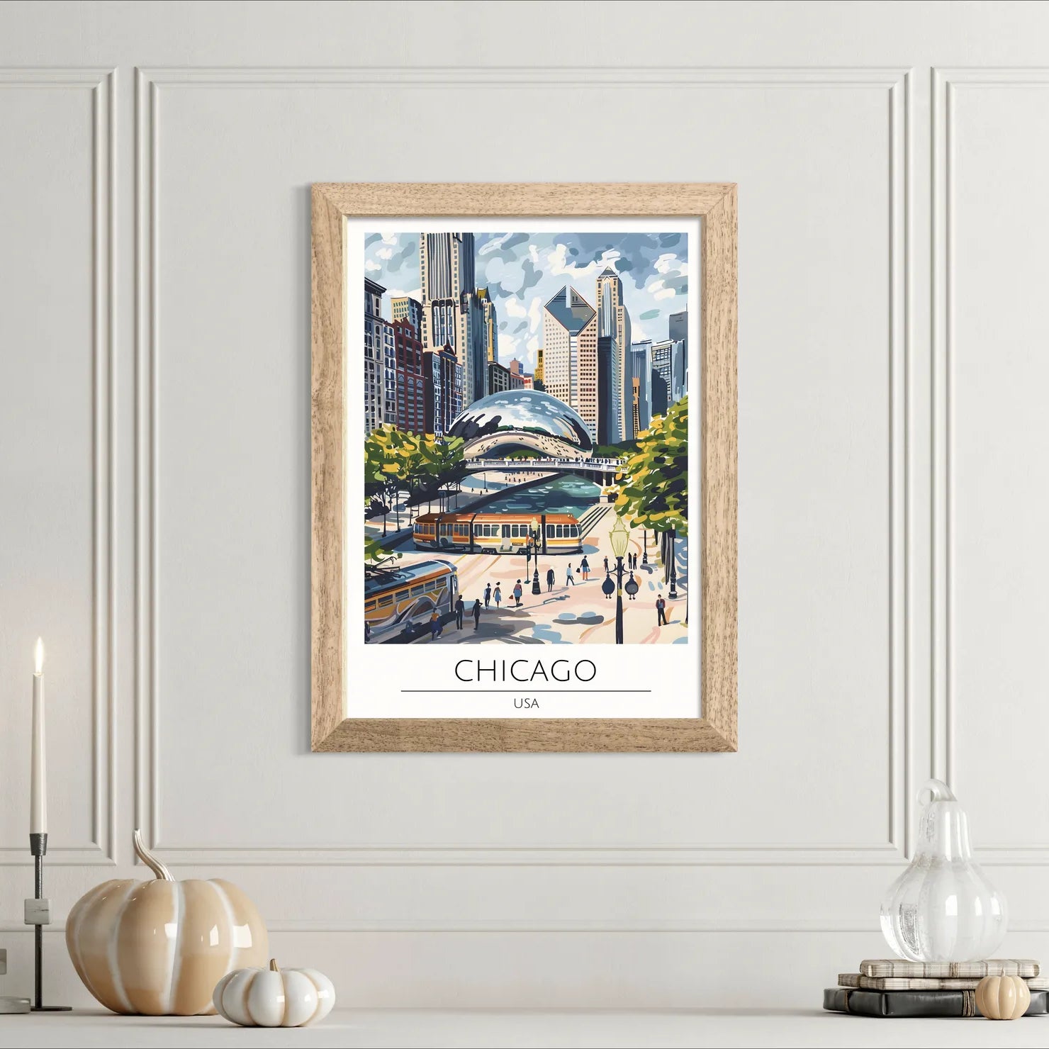 Chicago Millennium Park 'The Bean' Art Print 2