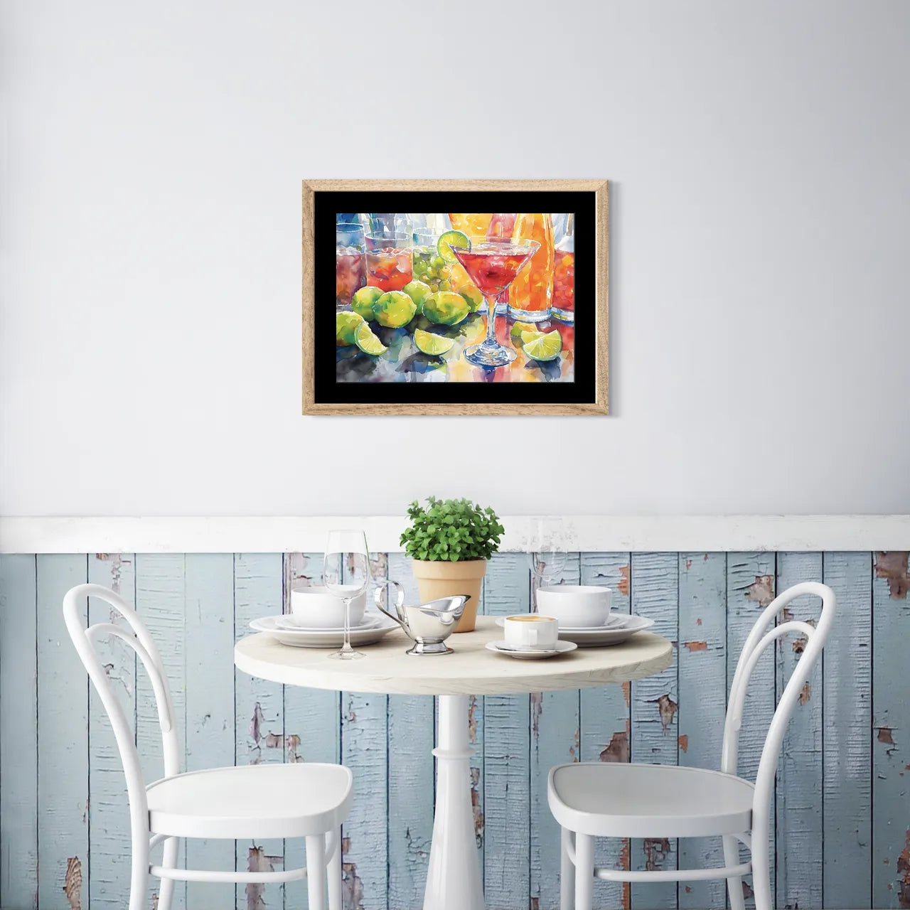 Cocktail Bloom Watercolour Art Print