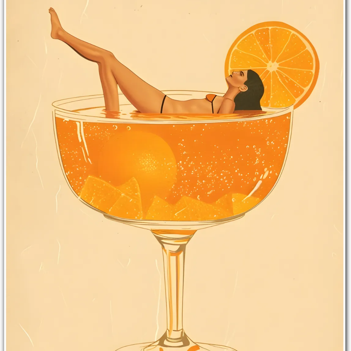 Cocktail Soak Relaxation Art Print