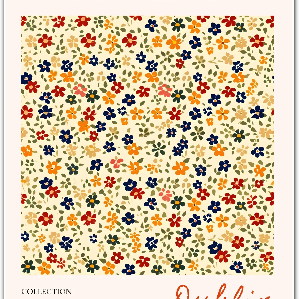 Dublin City Florals – Vintage-Inspired Wildflower Repeat Pattern