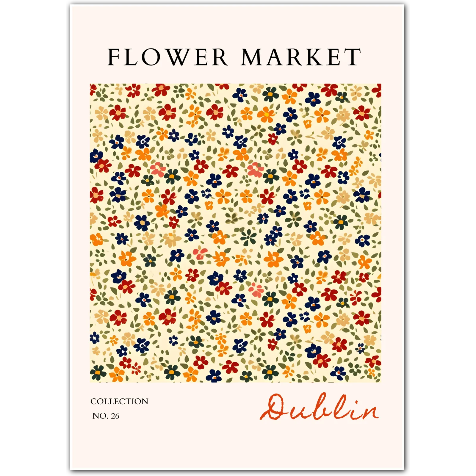 Dublin City Florals – Vintage-Inspired Wildflower Repeat Pattern