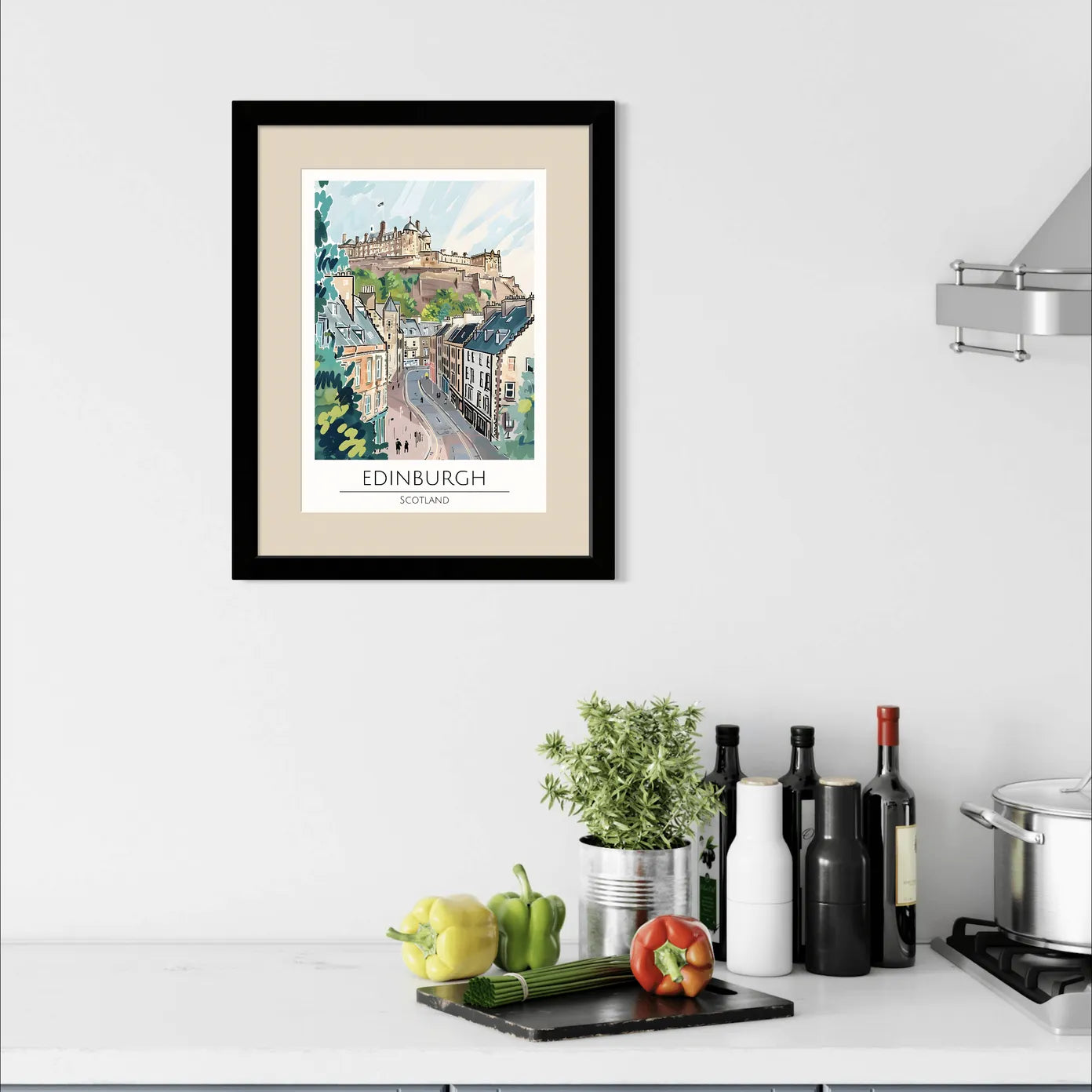 Edinburgh Castle Art Print - Scenic View of Scotland’s Majestic Capital